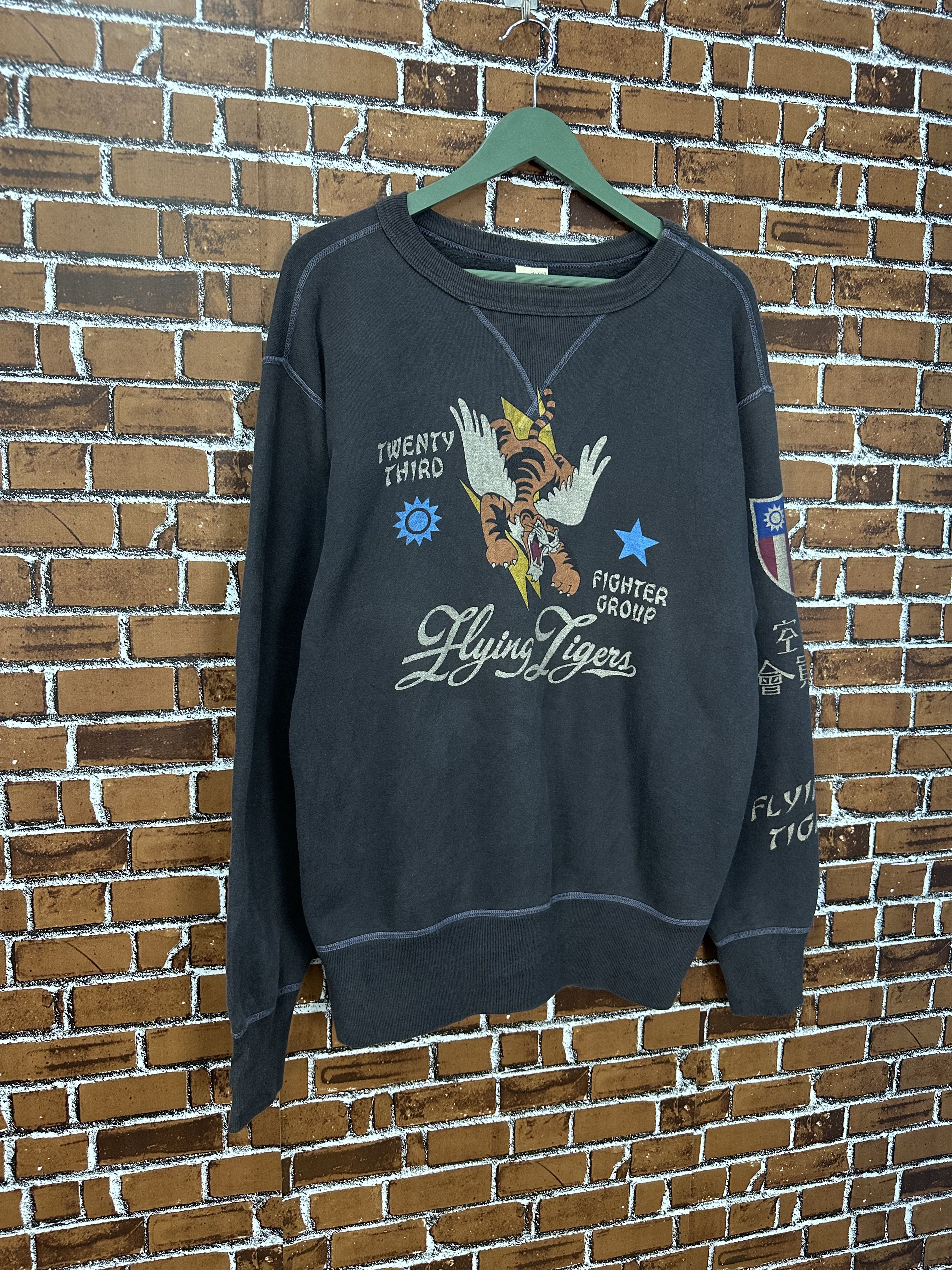 Buzz Rickson's Vintage Buzz Rickson Flying Tigers Ww2 Crewneck Z480 Size US L / EU 52-54 / 3 - 3 Thumbnail