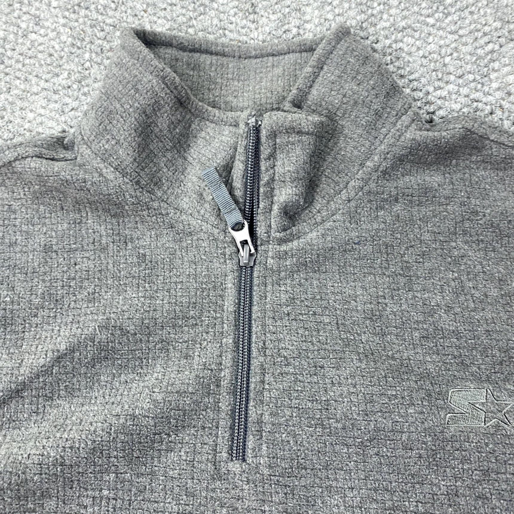 Starter Starter Sweatshirt Mens Large Gray Quarter Zip Fleece Pullover Size US L / EU 52-54 / 3 - 3 Thumbnail