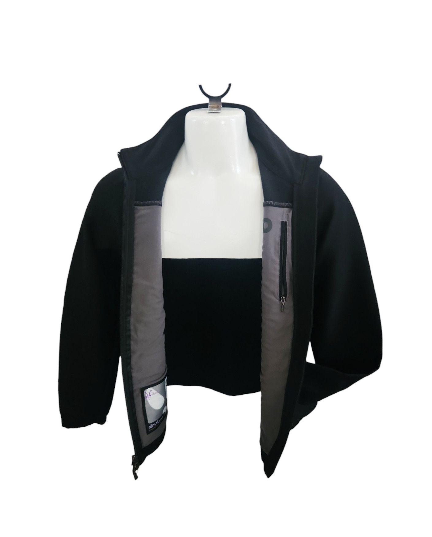 Ibex Ibex Womens Peak Climawool Jacket Size M Black Embroidered Size M / US 6-8 / IT 42-44 - 6 Thumbnail