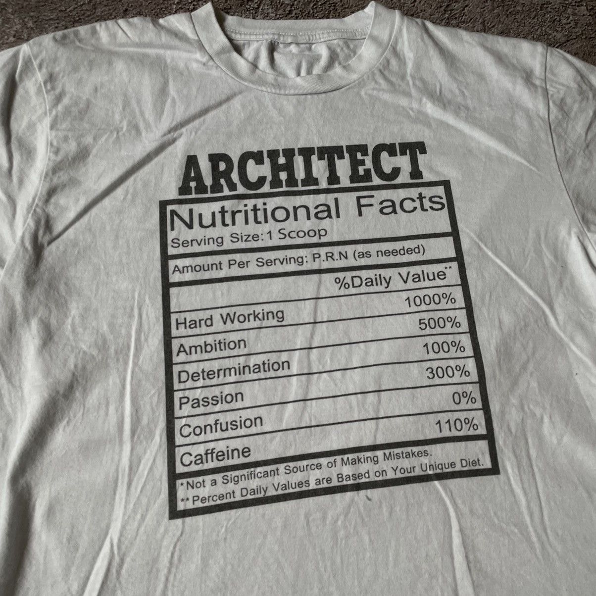 Vintage Vintage Y2K Architect Graphic Tee Cream Oversized Japanese L Size US L / EU 52-54 / 3 - 6 Thumbnail