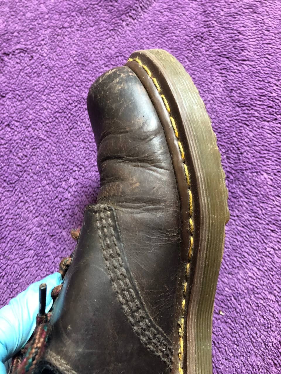 Dr. Martens DR. MARTENS LACE UP HIPSTER DARK BROWN DISTRESSED Size US 10 / EU 43 - 15 Thumbnail