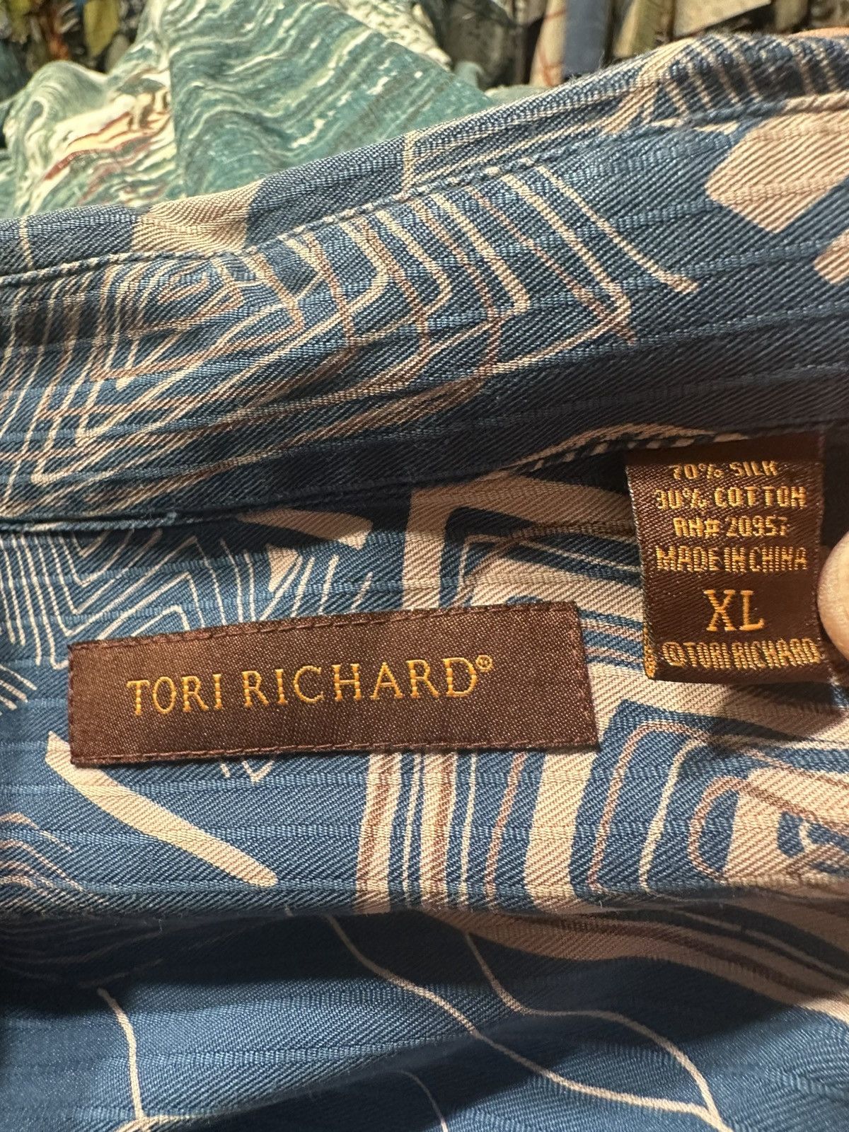 Tori Richard Tori Richard Hawaiian Print Multicolored Men's XL Size US XL / EU 56 / 4 - 4 Thumbnail