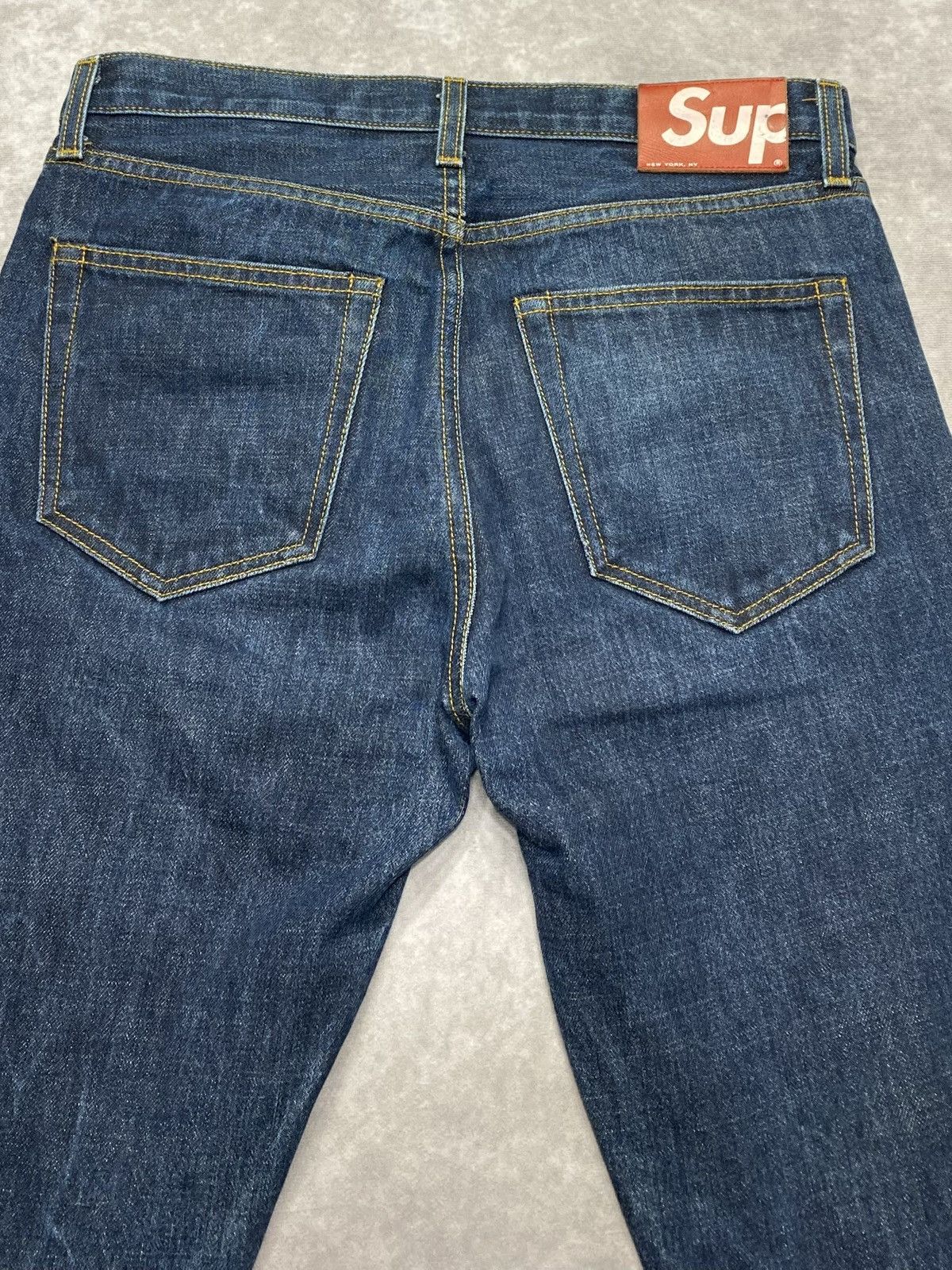 Supreme Supreme Rigid Slim Jean (FW22) Rigid Indigo Size US 30 / EU 46 - 3 Thumbnail
