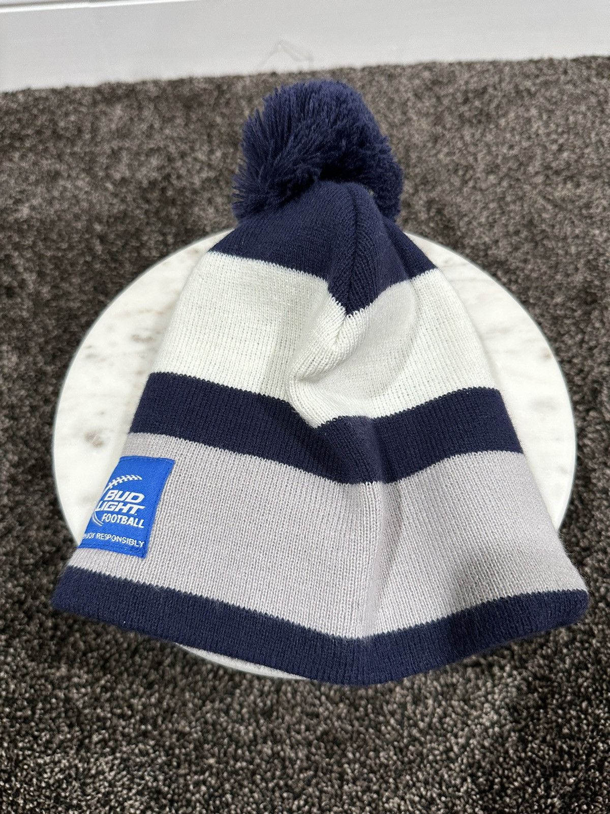 NFL × Vintage Vintage Bud Light Beer Beanie Knit Hat Size ONE SIZE - 5 Thumbnail