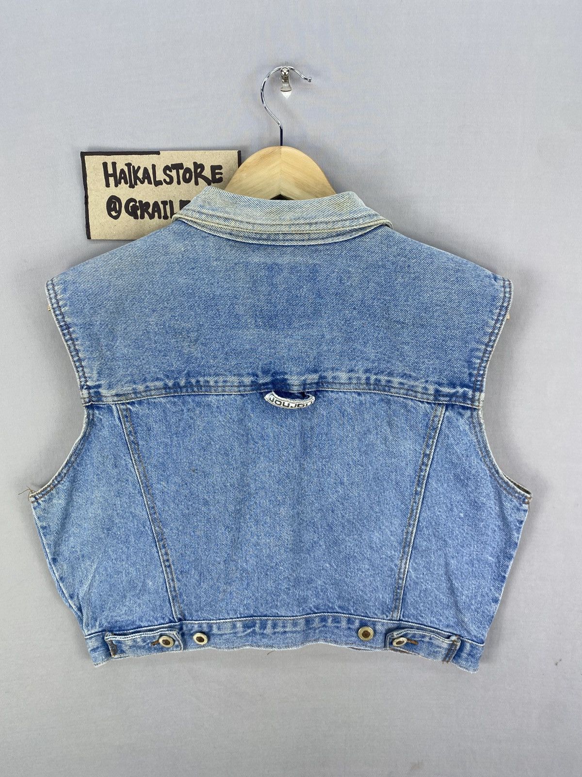 Vintage Vintage 80’s Joujou Jeans Classic Denim Vest Size M / US 6-8 / IT 42-44 - 4 Thumbnail