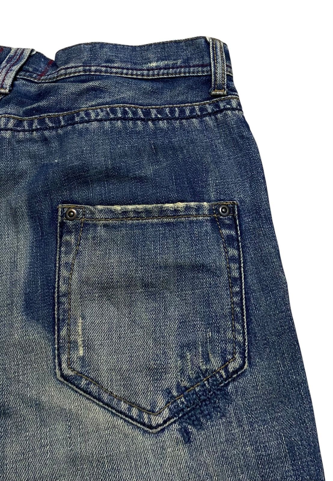 14th Addiction Very Rare Vintage Brand La:Rl Flared Patchwork Jeans 2000s Size US 31 - 6 Thumbnail