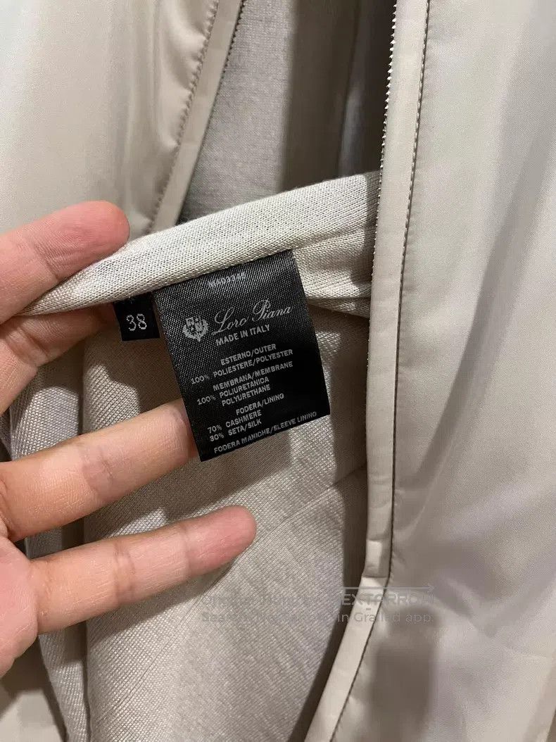 Loro Piana Loro Piana Beige windproof jacket coat Size XS / US 0-2 / IT 36-38 - 4 Thumbnail
