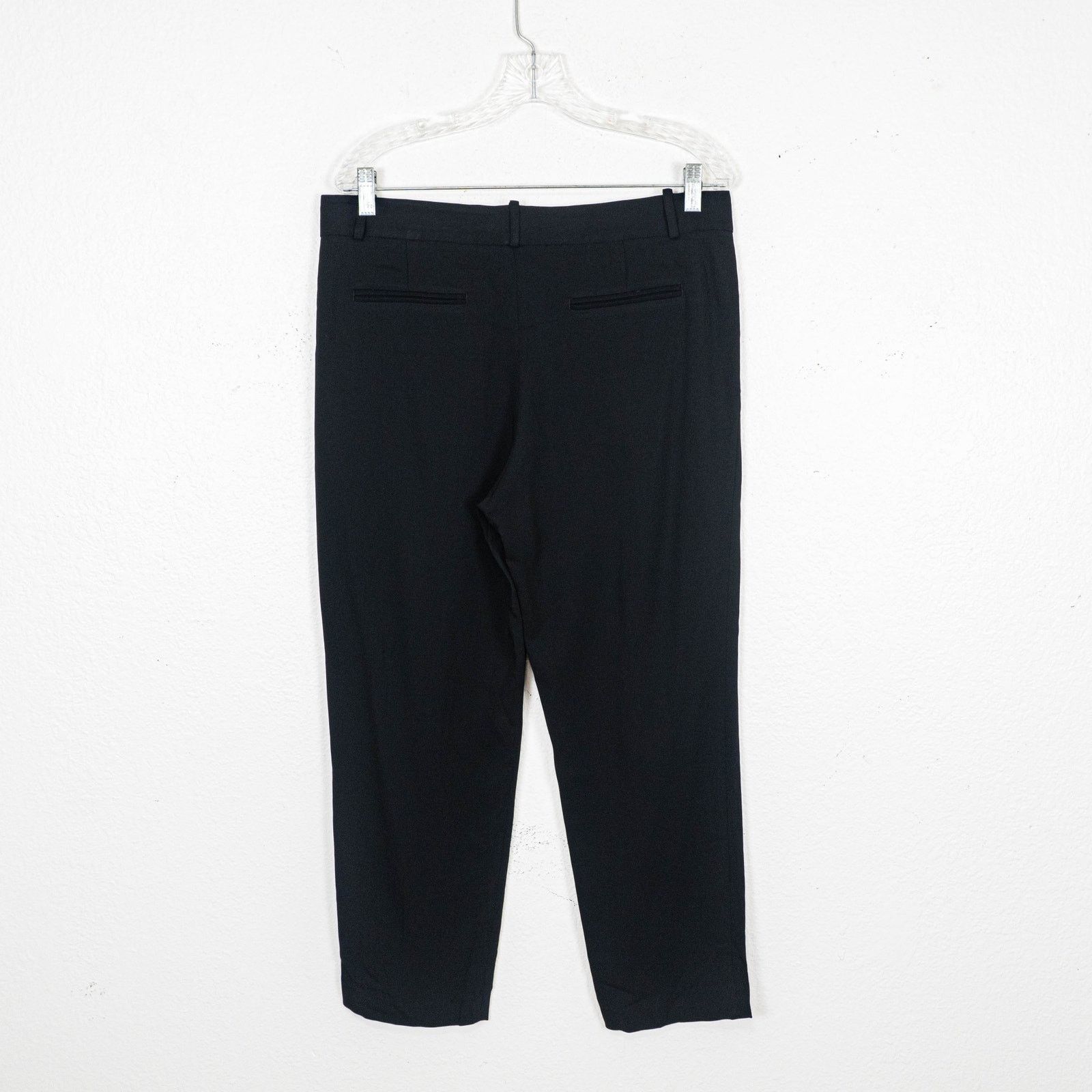 A.L.C. A.L.C. Black Pleated Trouser Pants ankle crop size 10 34w Size 32" / US 10 / IT 46 - 4 Thumbnail
