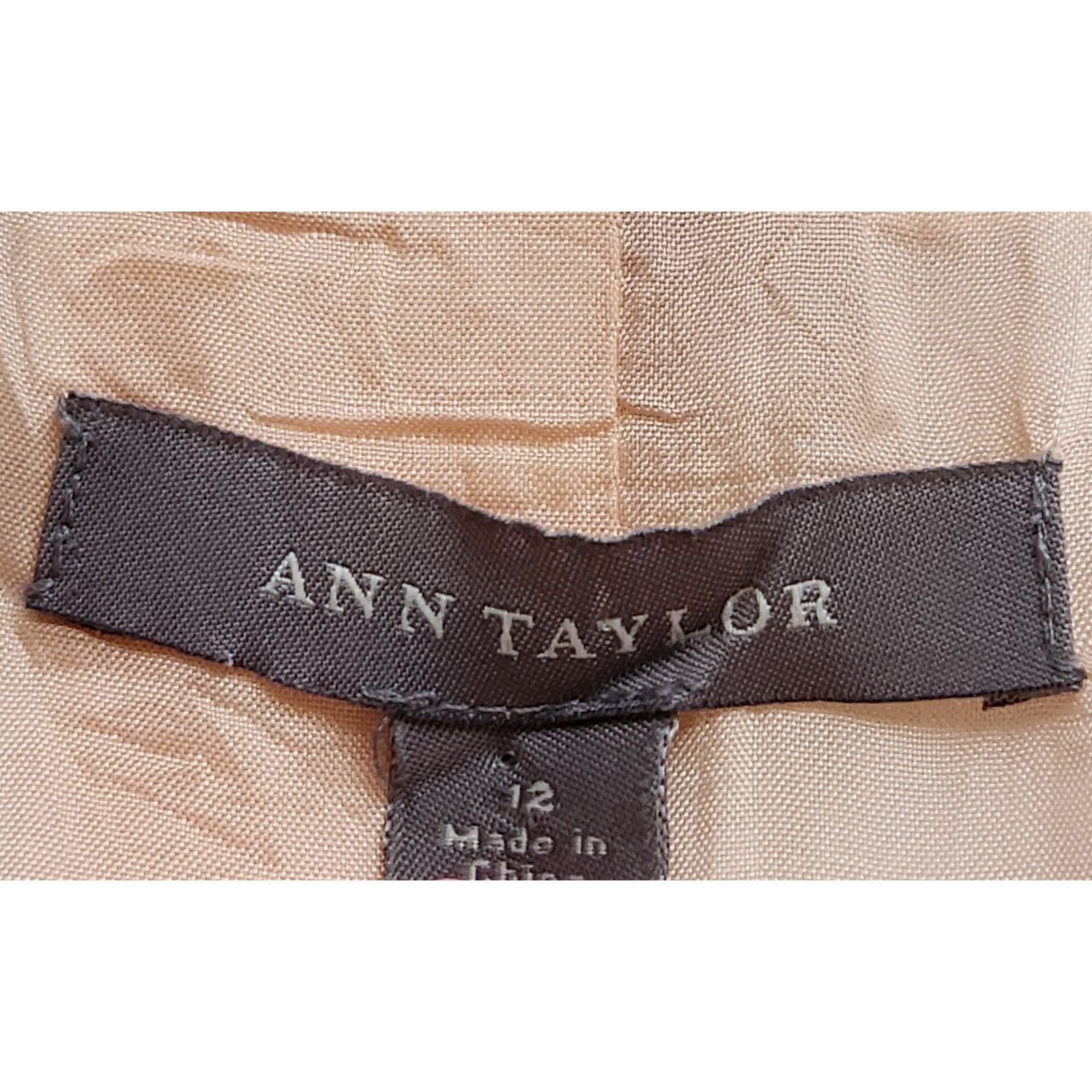 Ann Taylor Ann Taylor Pink Yellow Brown Floral Lined Blazer 12 Soft Size XL / US 12-14 / IT 48-50 - 6 Thumbnail
