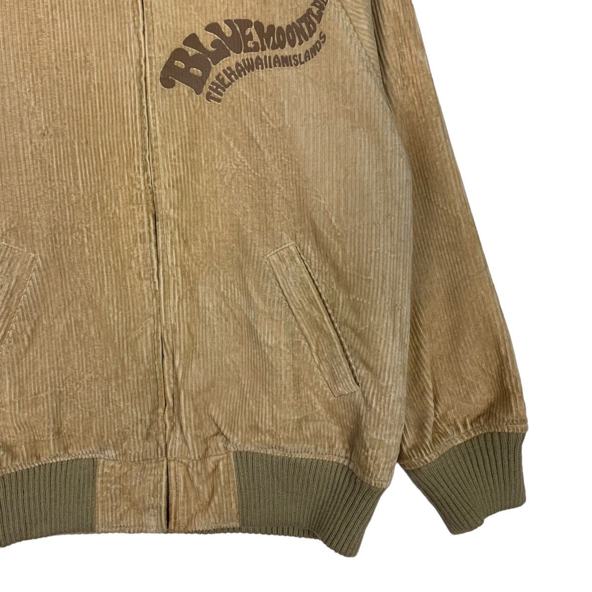 Japanese Brand BLUE MOON BLUE Big Logo Corduroy Jacket #0924-C41 Size US M / EU 48-50 / 2 - 6 Thumbnail
