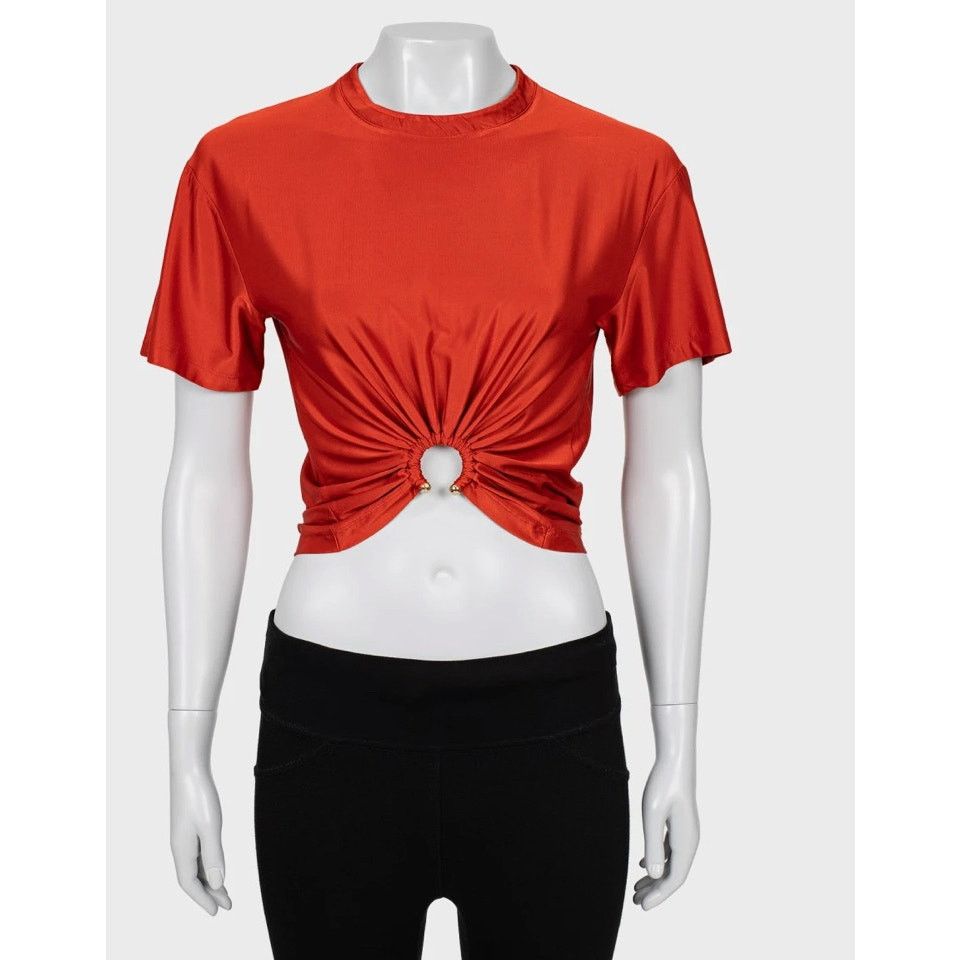 Paco Rabanne Orange Viscose Top - Size XS