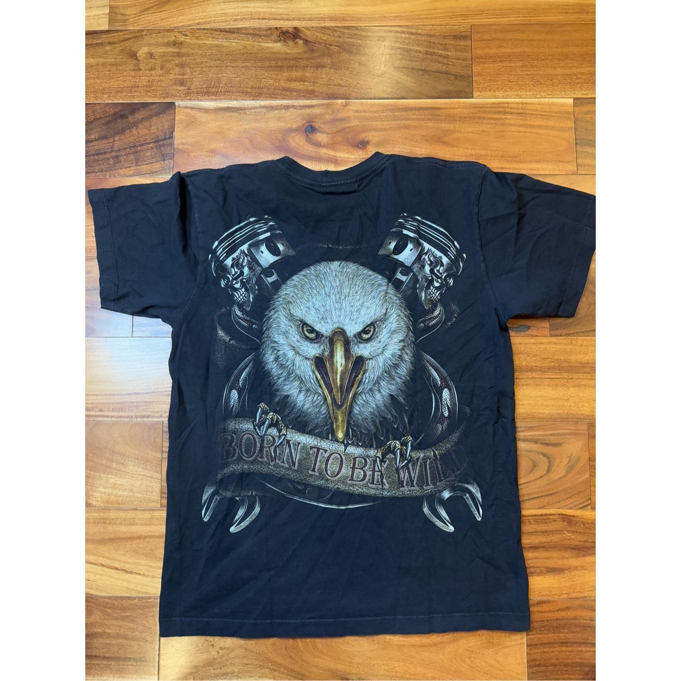 Vintage Size M - vintage Y2K eagle biking AOP front and back T-shirt Size US M / EU 48-50 / 2 - 4 Thumbnail