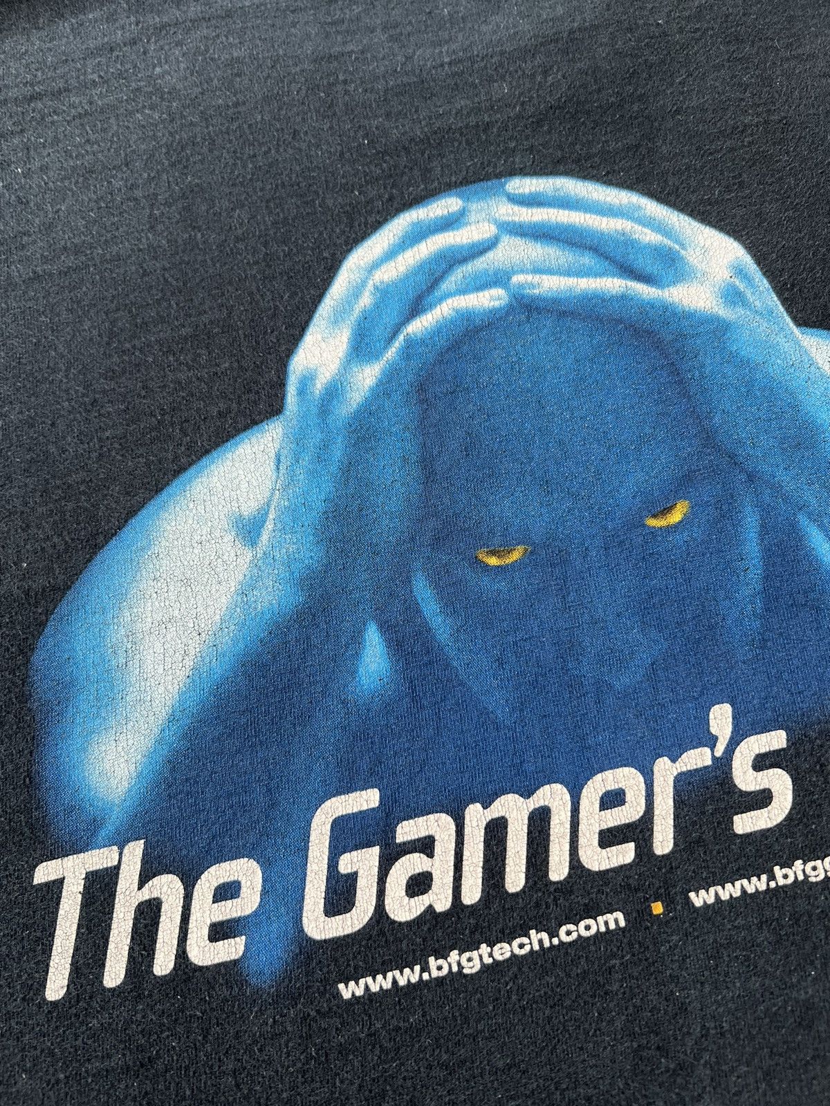 Vintage Vintage 2000s BFG Tech The Gamer's Choice Black T-shirt Size US XL / EU 56 / 4 - 20 Thumbnail