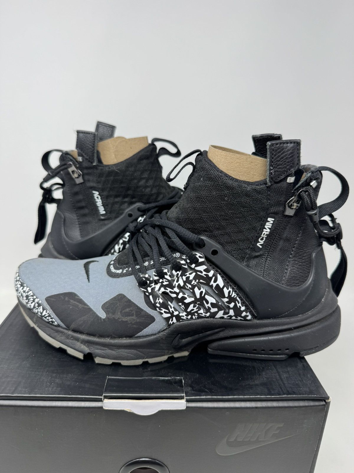 Nike Nike Air Presto Mid Acronym Cool Grey Size US 6 / EU 39 - 3 Thumbnail