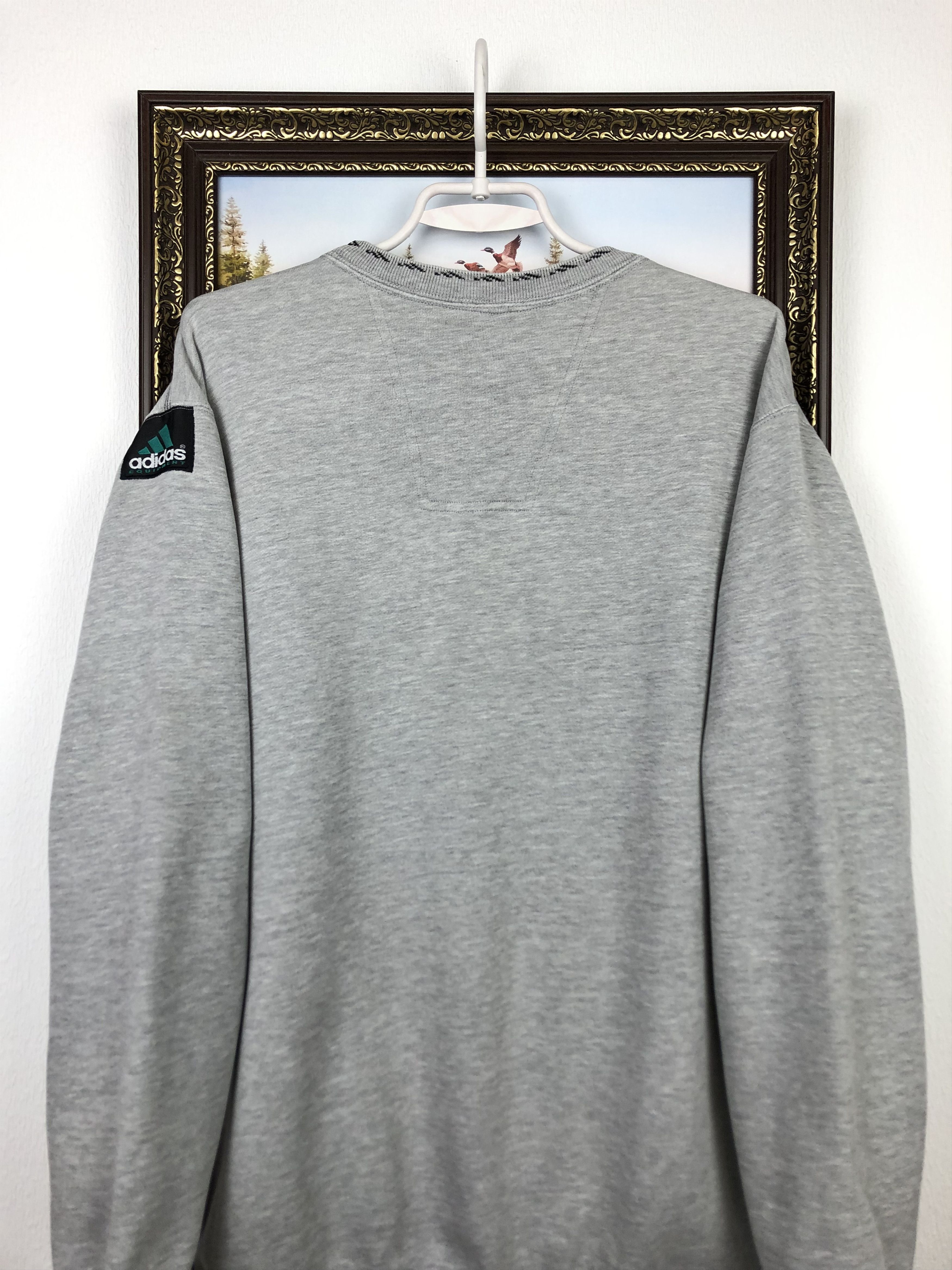 Adidas Vintage 90's Adidas Equipment Sweatshirt Big Logo Crewneck Size US M / EU 48-50 / 2 - 8 Thumbnail