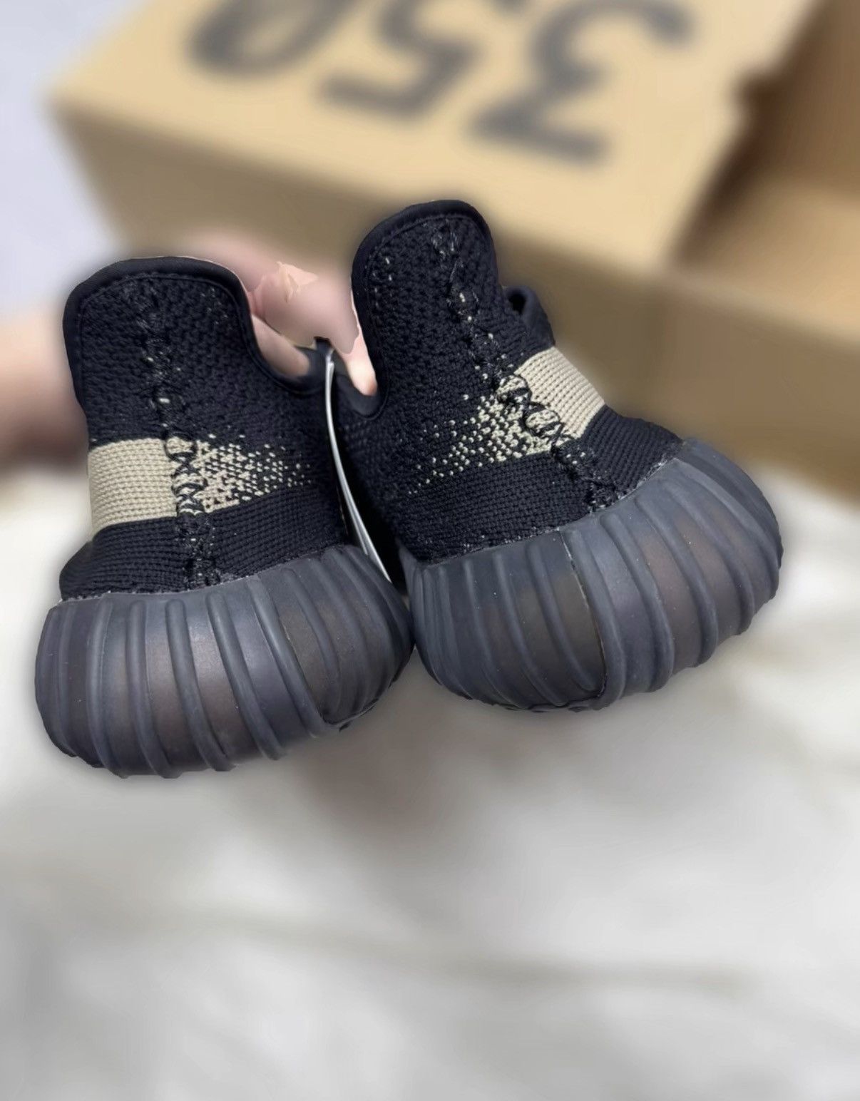 Adidas Adidas Yeezy 350 V2 Black Green BY9611 K37 Size US 9.5 / EU 42-43 - 9 Thumbnail