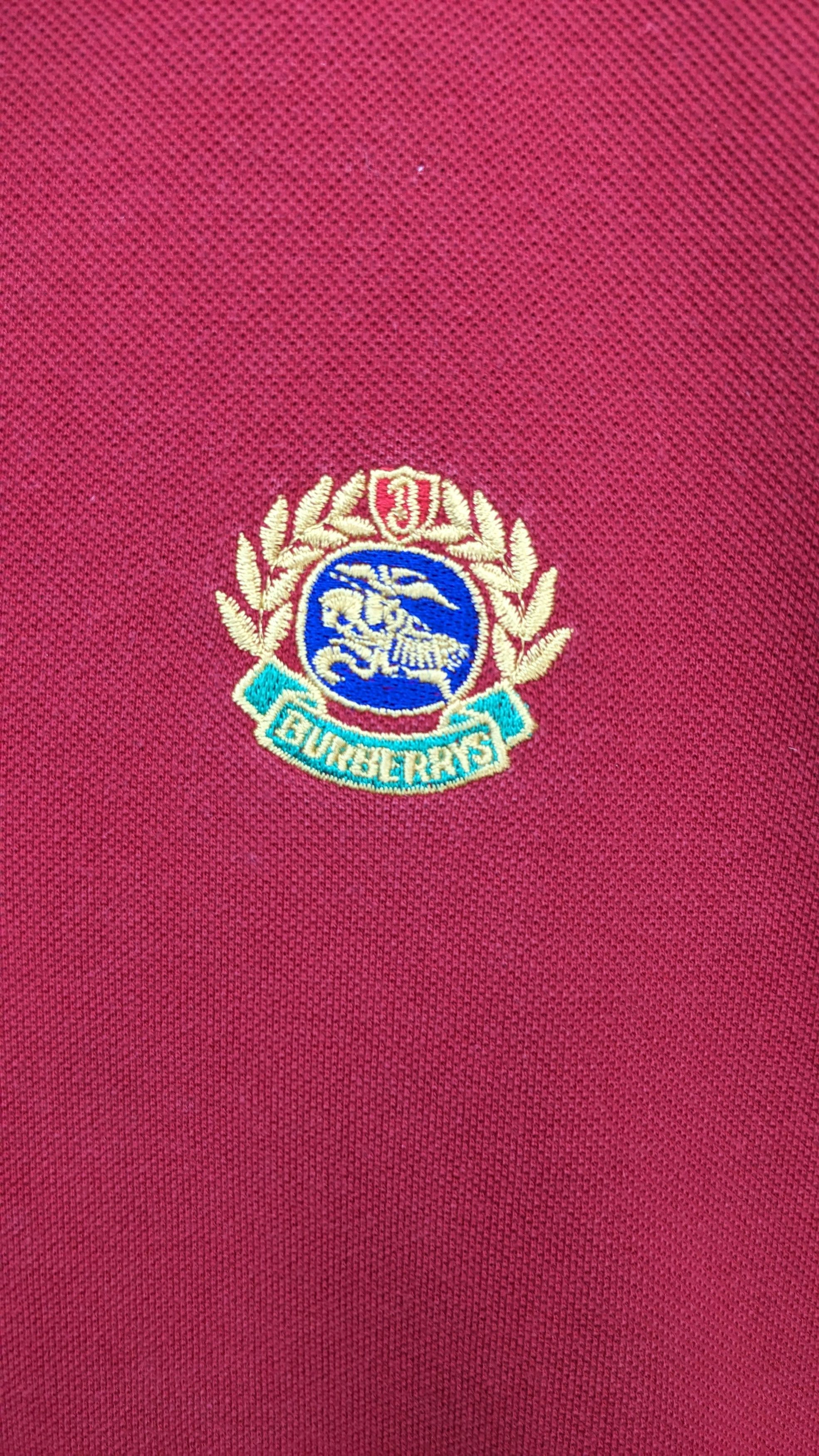 Burberry Vintage Burberrys Made in England Polo Tshirt Size US XL / EU 56 / 4 - 5 Thumbnail