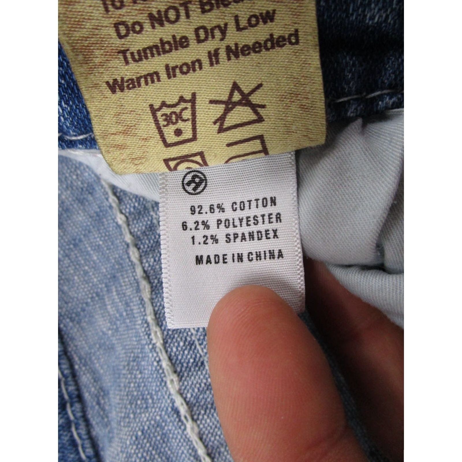 Vintage BIG STAR Liv Capri Jeans Womens Size 28 Blue Denim 5-Pocket Design Regular Rise Stars Vintage: No Size 28" / US 6 / IT 42 - 6 Thumbnail