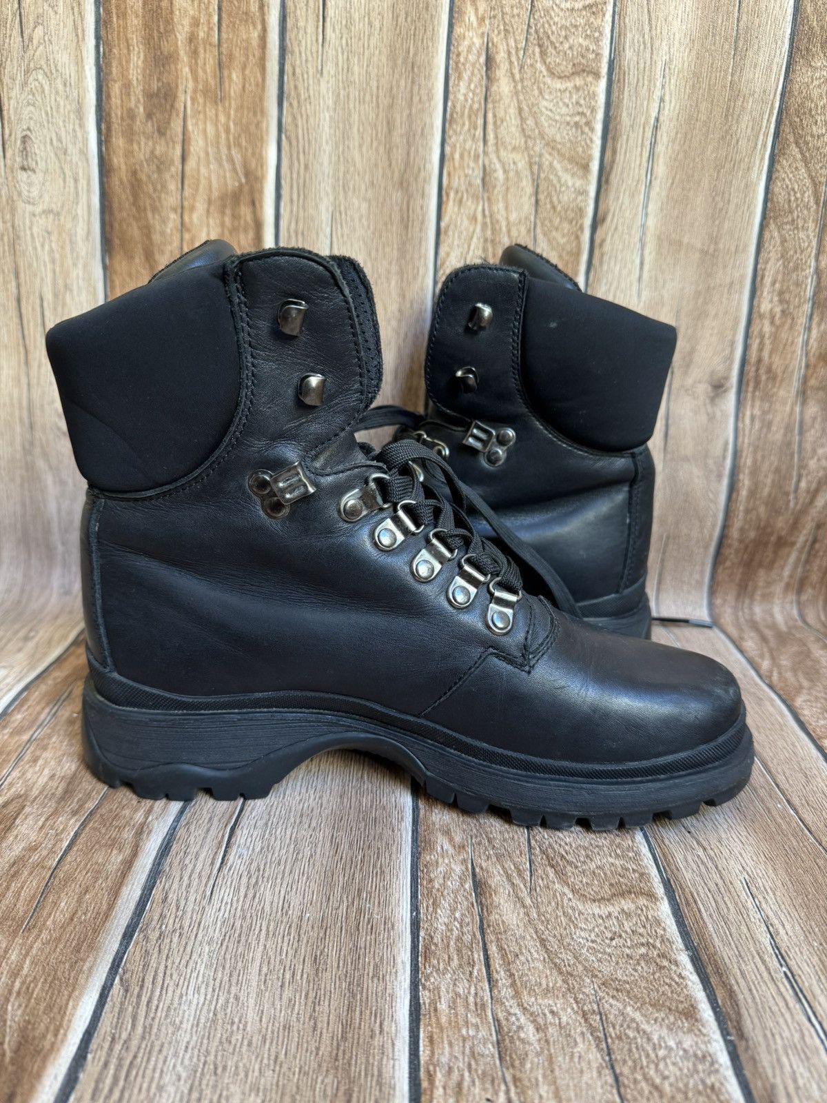 Prada 90’s Prada combat boots Size US 5.5 / EU 38 - 8 Thumbnail