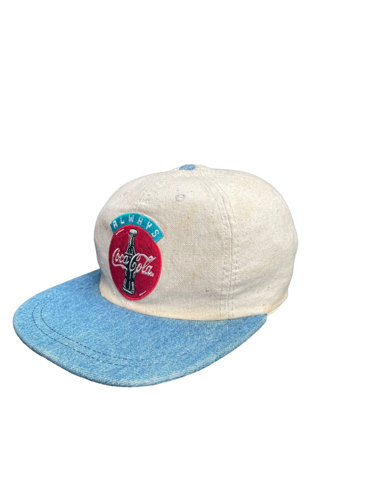 Coca Cola × Vintage Vintage Coca Cola Denim Cap Size ONE SIZE - 5 Thumbnail