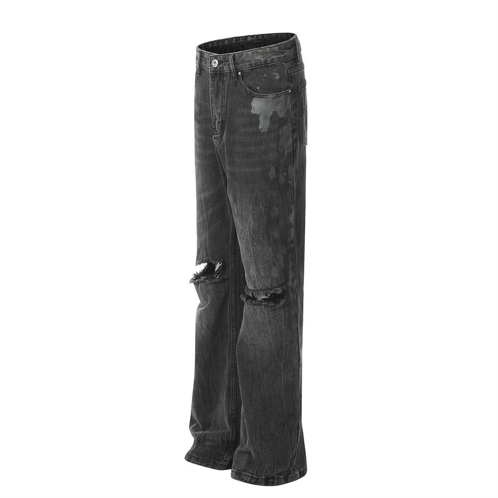 Japanese Brand × Jean Punk distressed washed ink-spattered casual ripped jeans Size US 34 / EU 50 - 2 Thumbnail