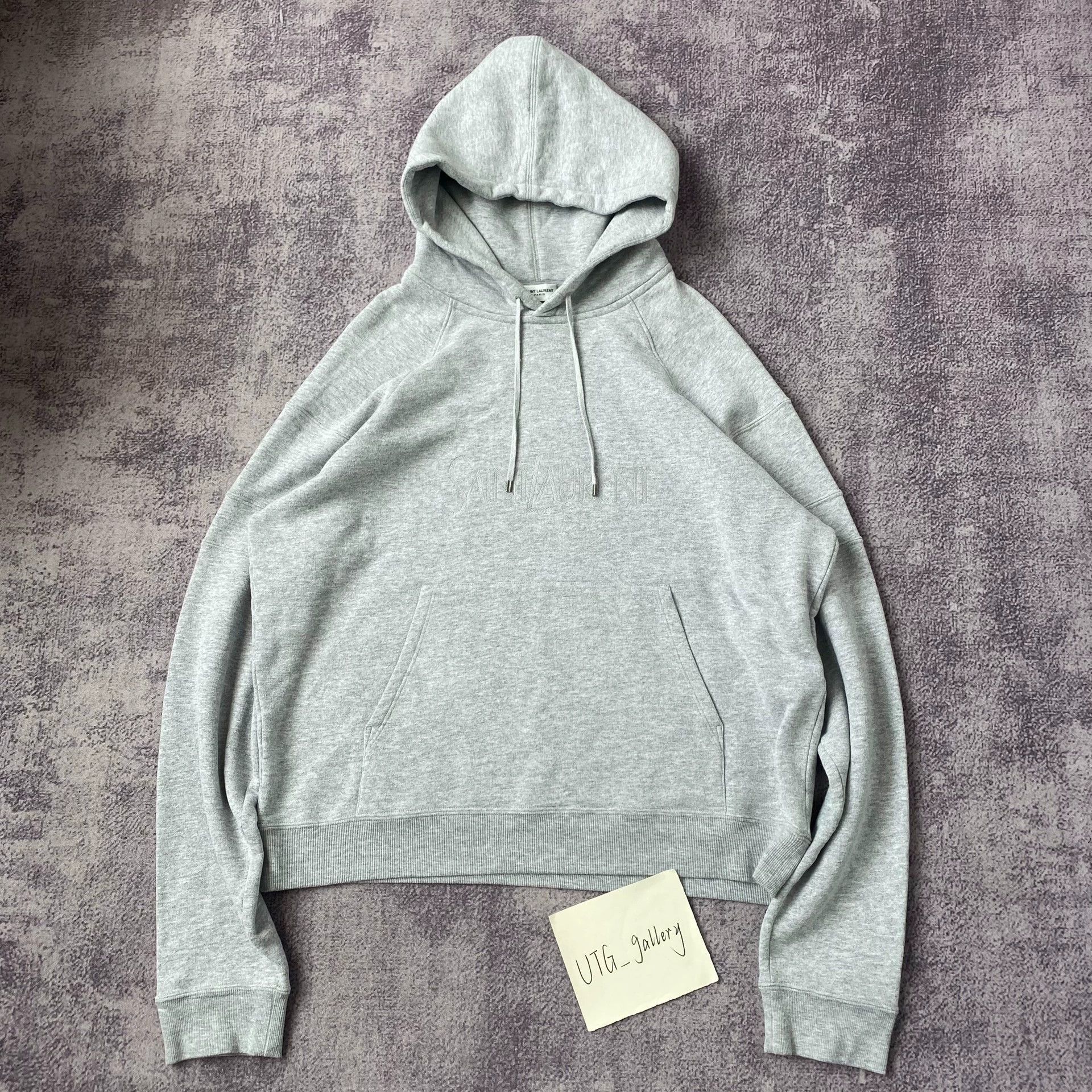 Saint Laurent Paris Saint Laurent Paris Grey hoodie Size US XXL / EU 58 / 5 - 1 Thumbnail