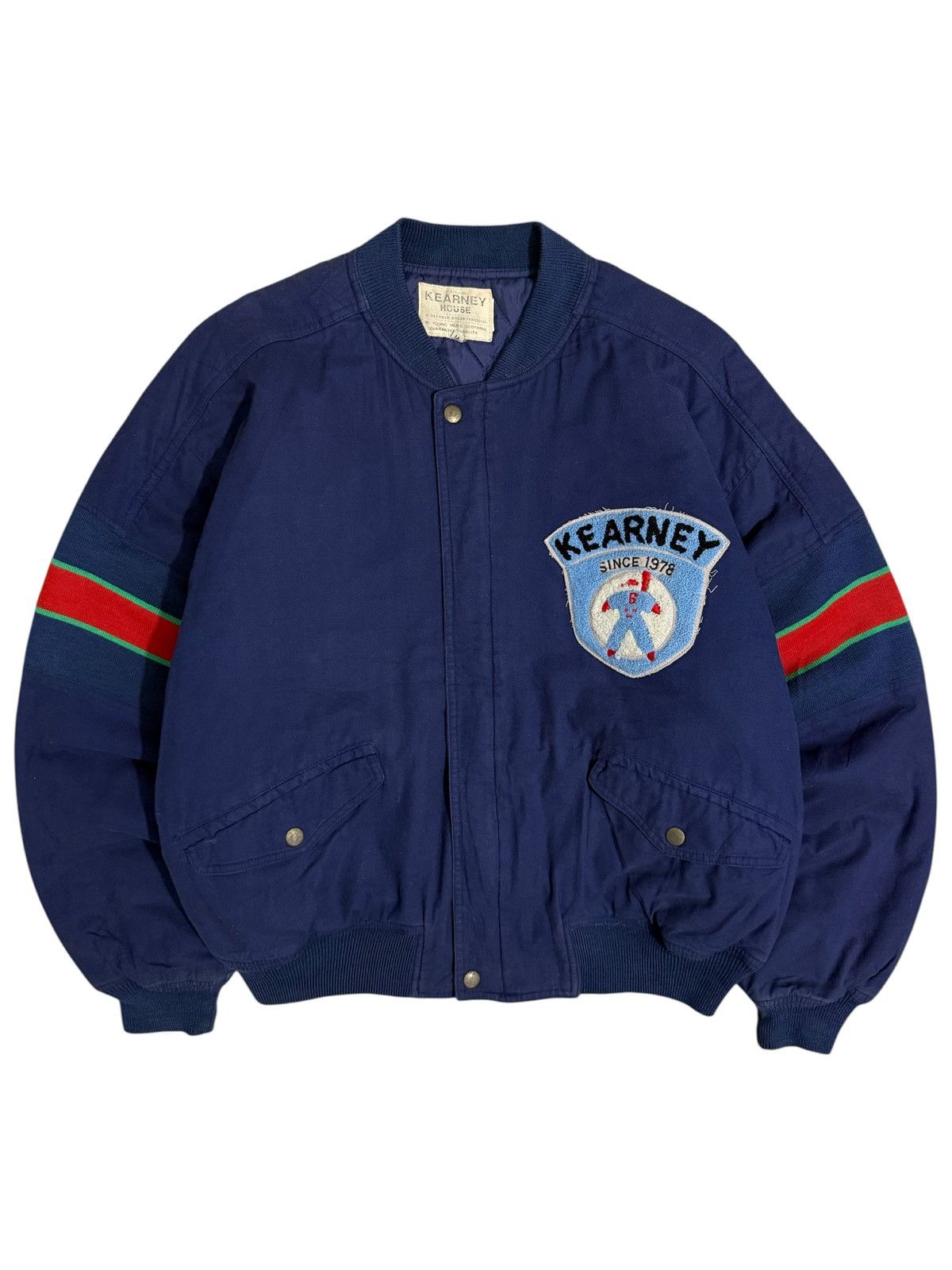 Vintage Vintage kearney house varsity jacket Size US M / EU 48-50 / 2 - 1 Thumbnail