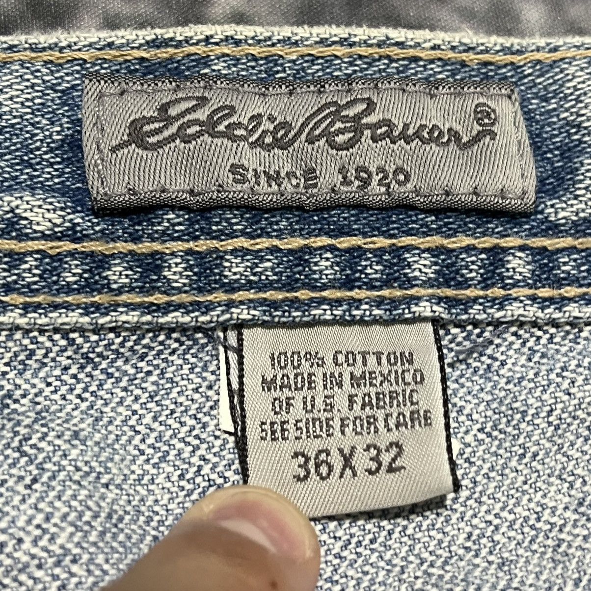 Eddie Bauer Vintage Eddie Bauer Carpenter Jeans Baggy Wide Leg Y2K 36x32 Size US 36 / EU 52 - 7 Thumbnail