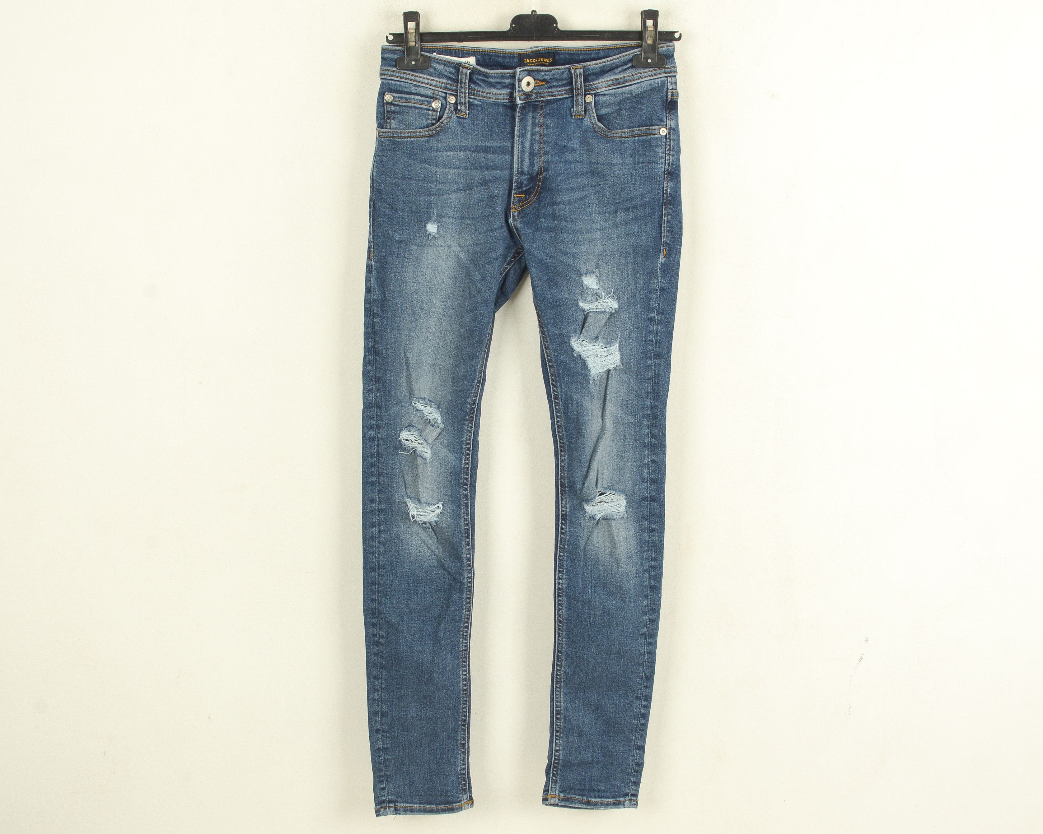 Jack & Jones Liam Men W28 L32 Skinny Jeans Denim Pants Trousers Ripped Size US 28 / EU 44 - 1 Thumbnail