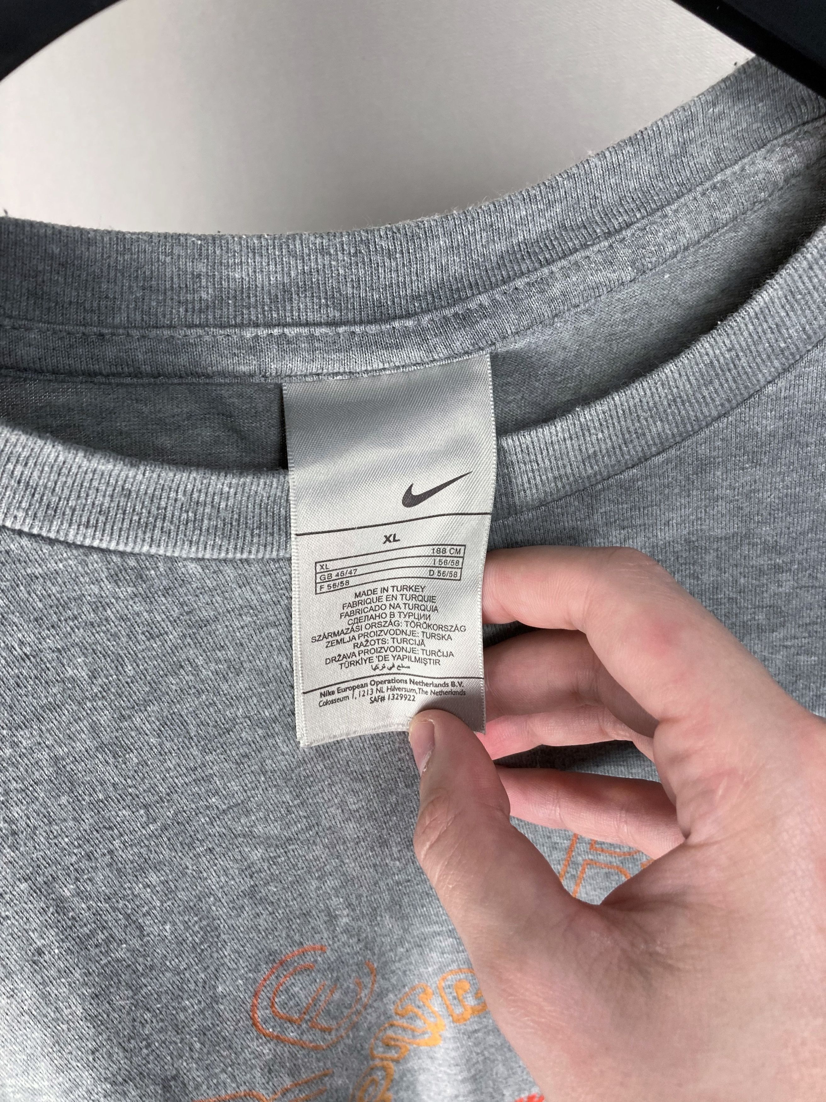 Nike Vintage Y2K 00s Nike Track Gray Crewneck Oversized Tshirt Size US XL / EU 56 / 4 - 5 Thumbnail