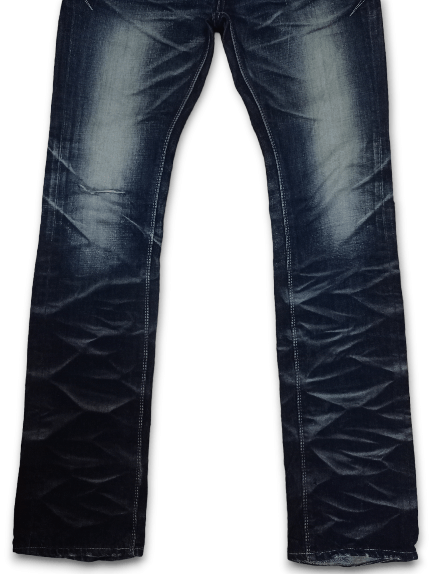 GOSTAR DE FUGA × Japanese Brand Vintage Japanese Gostar De Fuga Indigo Distressed Jeans Size US 33 - 7 Thumbnail