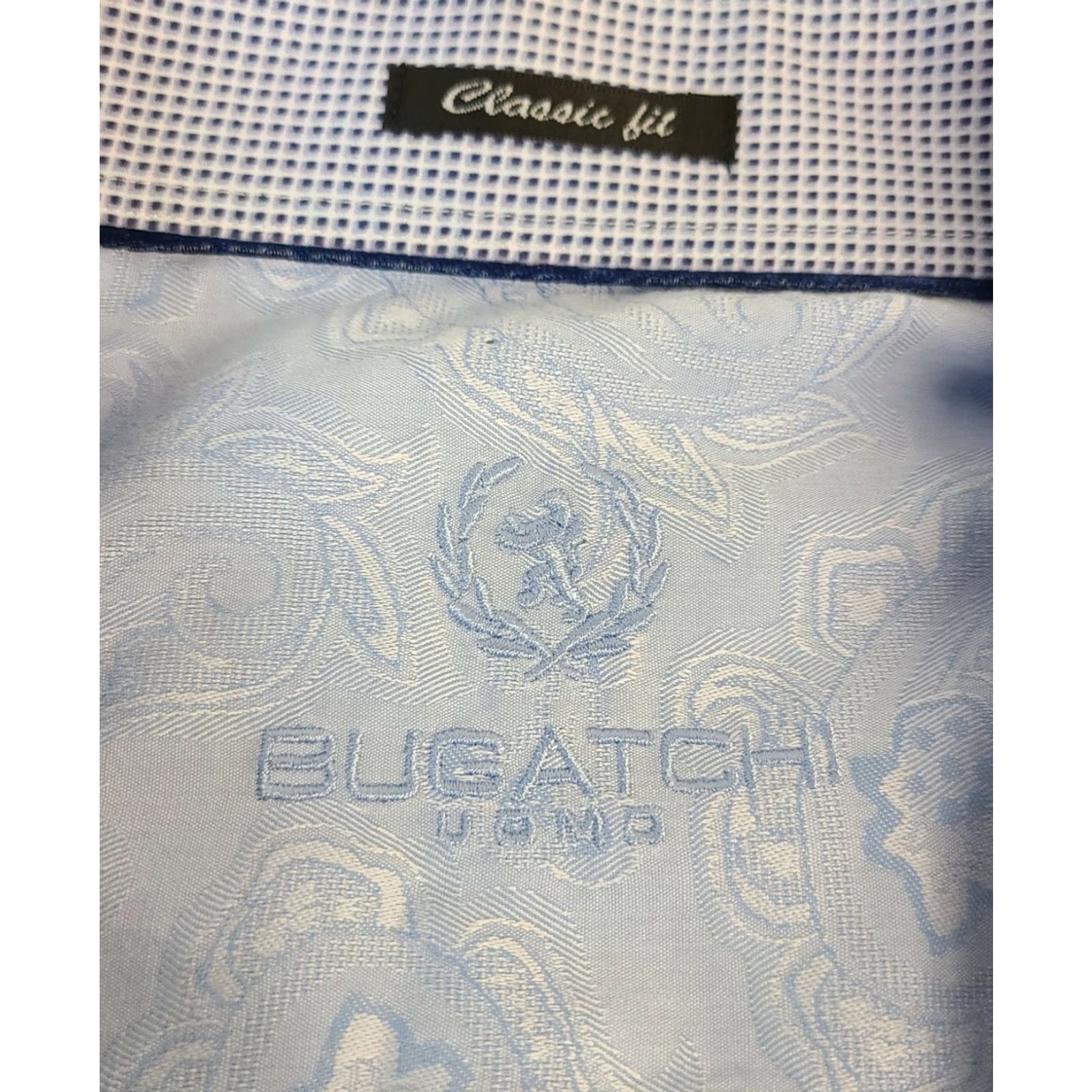 BUGATCHI Bugatchi Uomo Classic Fit Button Front Shirt Long Sleeve Men Size L(Colorful) Size US L / EU 52-54 / 3 - 4 Thumbnail