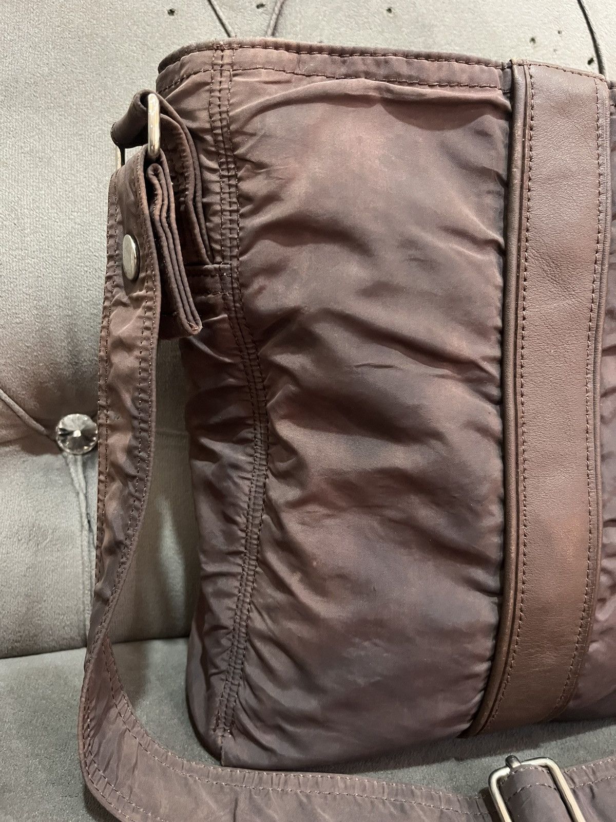 Hermes Auth HERMES Acapulco Bandouliere Shoulder Bag Nylon Brown Size ONE SIZE - 8 Thumbnail