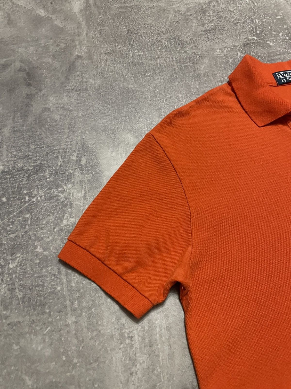 Polo Ralph Lauren × Vintage Vintage Polo Ralph Lauren Orange Polo Shirt Y2K Size US S / EU 44-46 / 1 - 4 Thumbnail