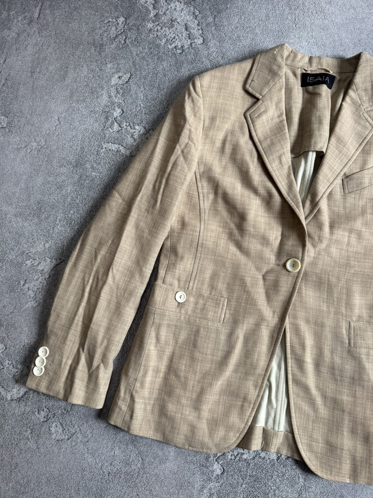 Isaia ISAIA 44size FONTELINE button up blazer jacket vintage line Size M / US 6-8 / IT 42-44 - 6 Thumbnail