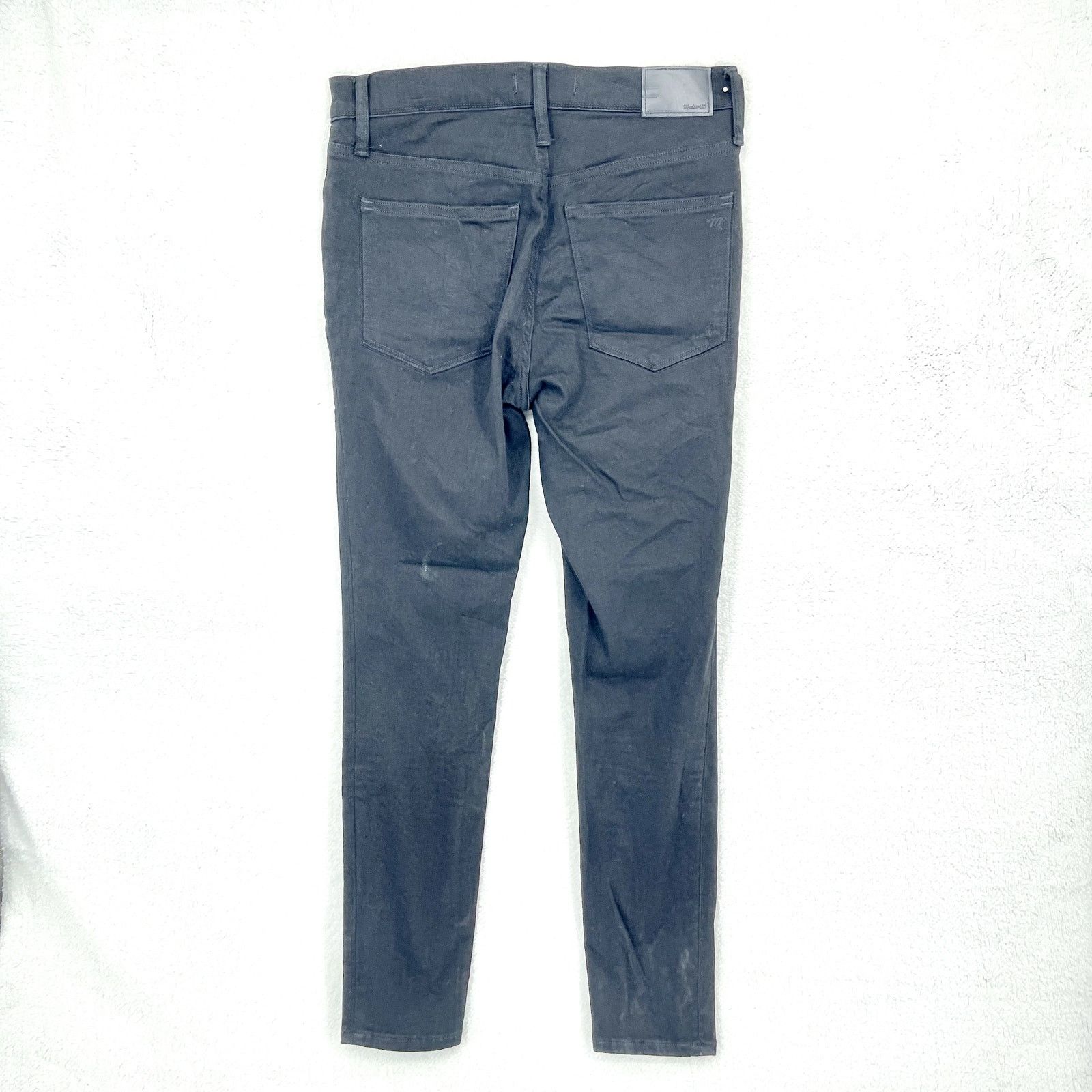 Madewell Madewell Button Fly 9" Mid-Rise Skinny Black Casual Jeans 27 Size 27" / US 4 / IT 40 - 8 Thumbnail