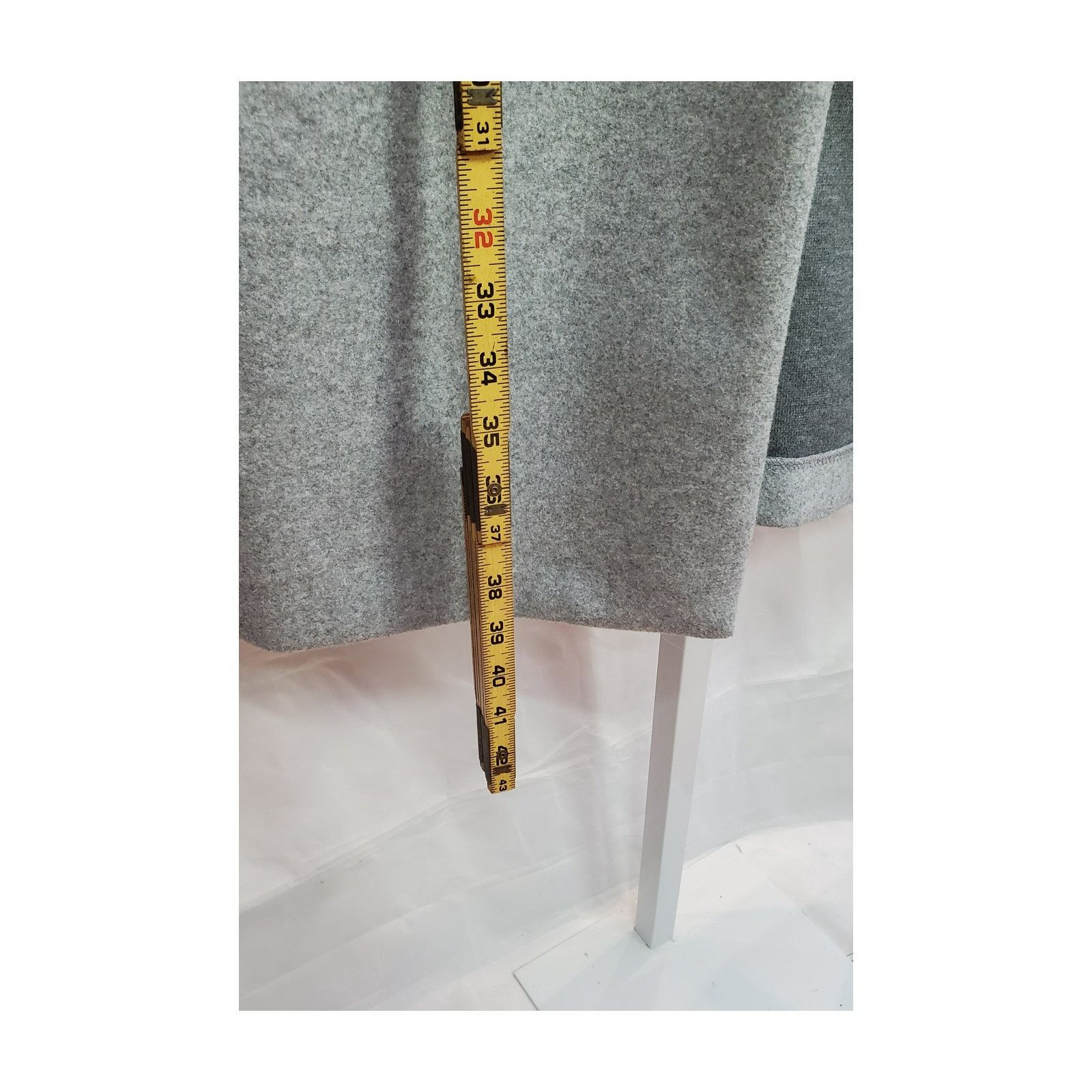 Zara Zara Grey Overflap Open Front Coat Jacket Large Size L / US 10 / IT 46 - 7 Thumbnail