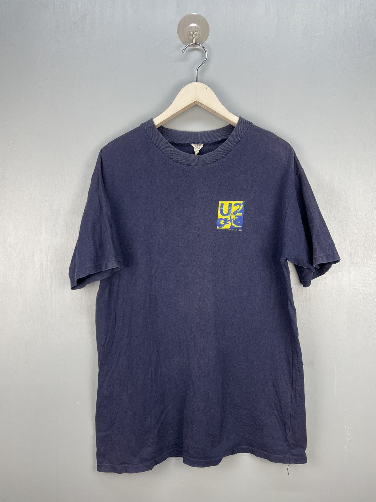 Vintage 80s U2 rock band tour t shirt