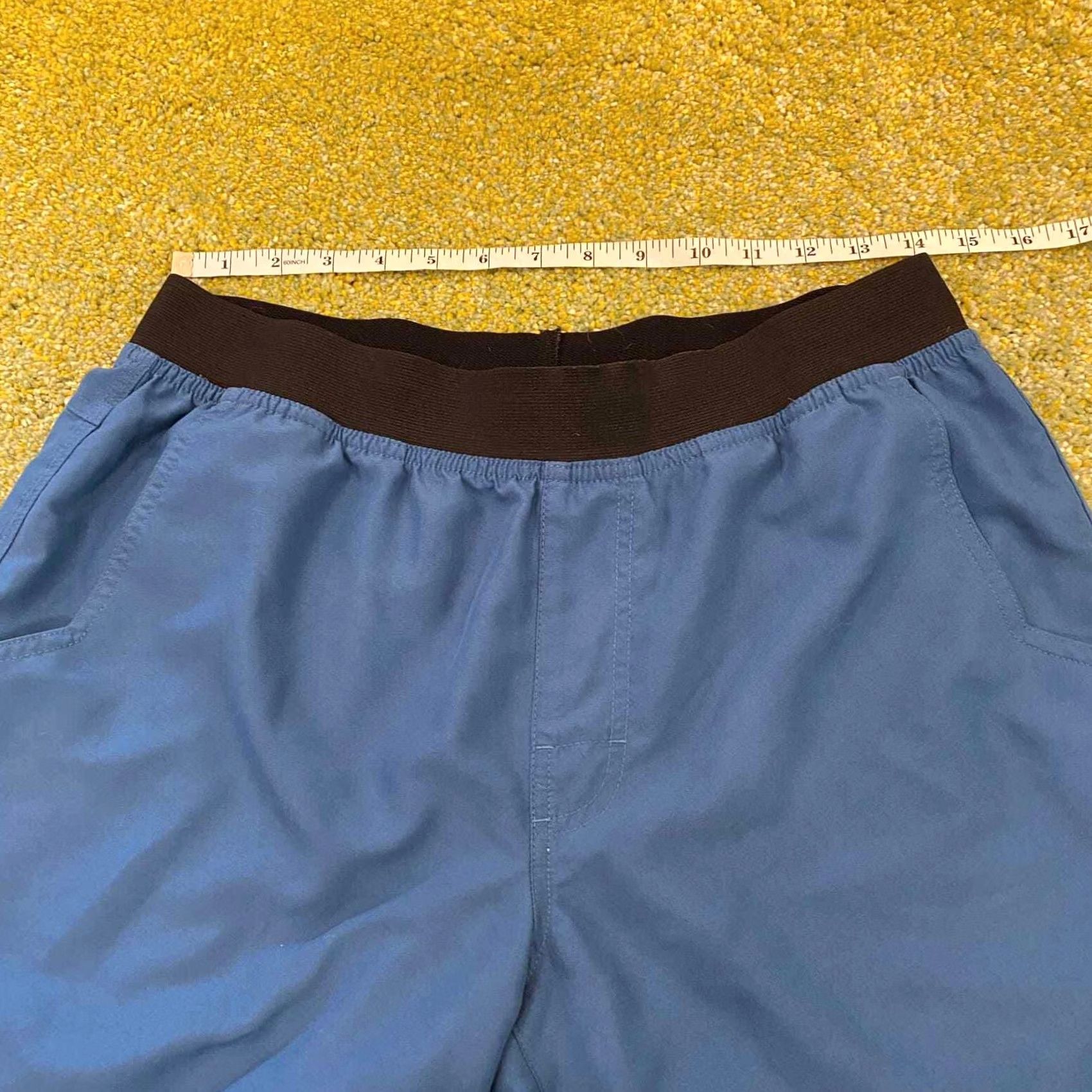 Prana prAna Breathe Mojo Elastic Pull On 10" Climbing Athletic Shorts Men's S Blue Size US 29 - 6 Thumbnail