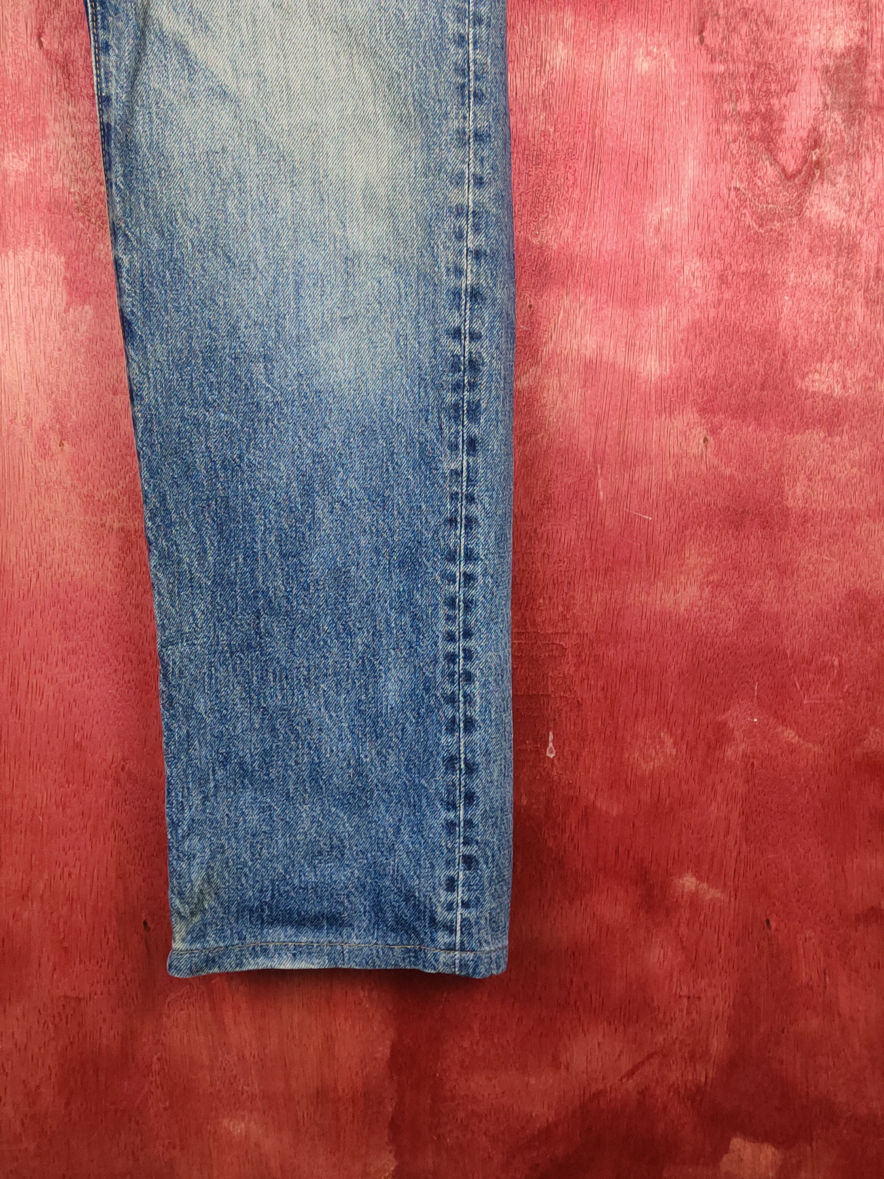 Japanese Brand Uniqlo Blue Faded Distressed Ripped Jeans #S1641 Size US 32 / EU 48 - 6 Thumbnail
