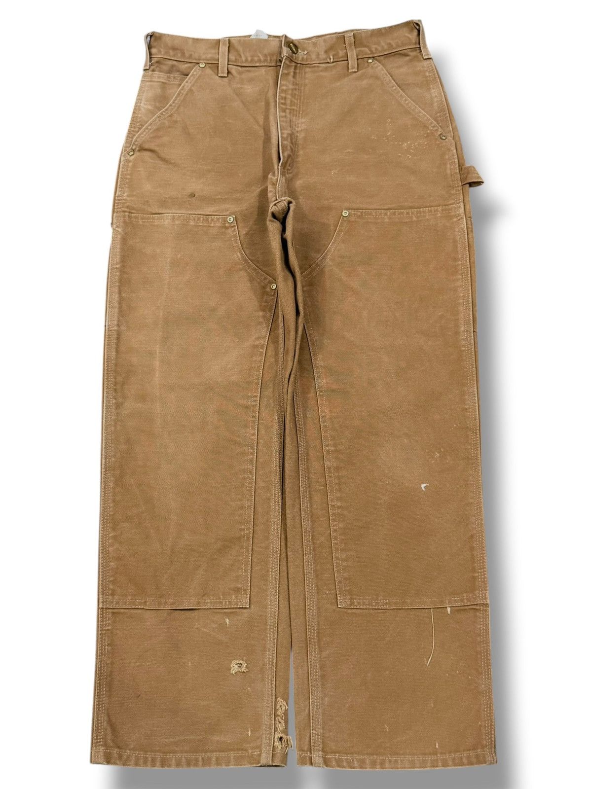 Carhartt Vintage Carhartt Double Knee Duck Canvas Carpenter Pants W31 Size US 31 - 2 Thumbnail