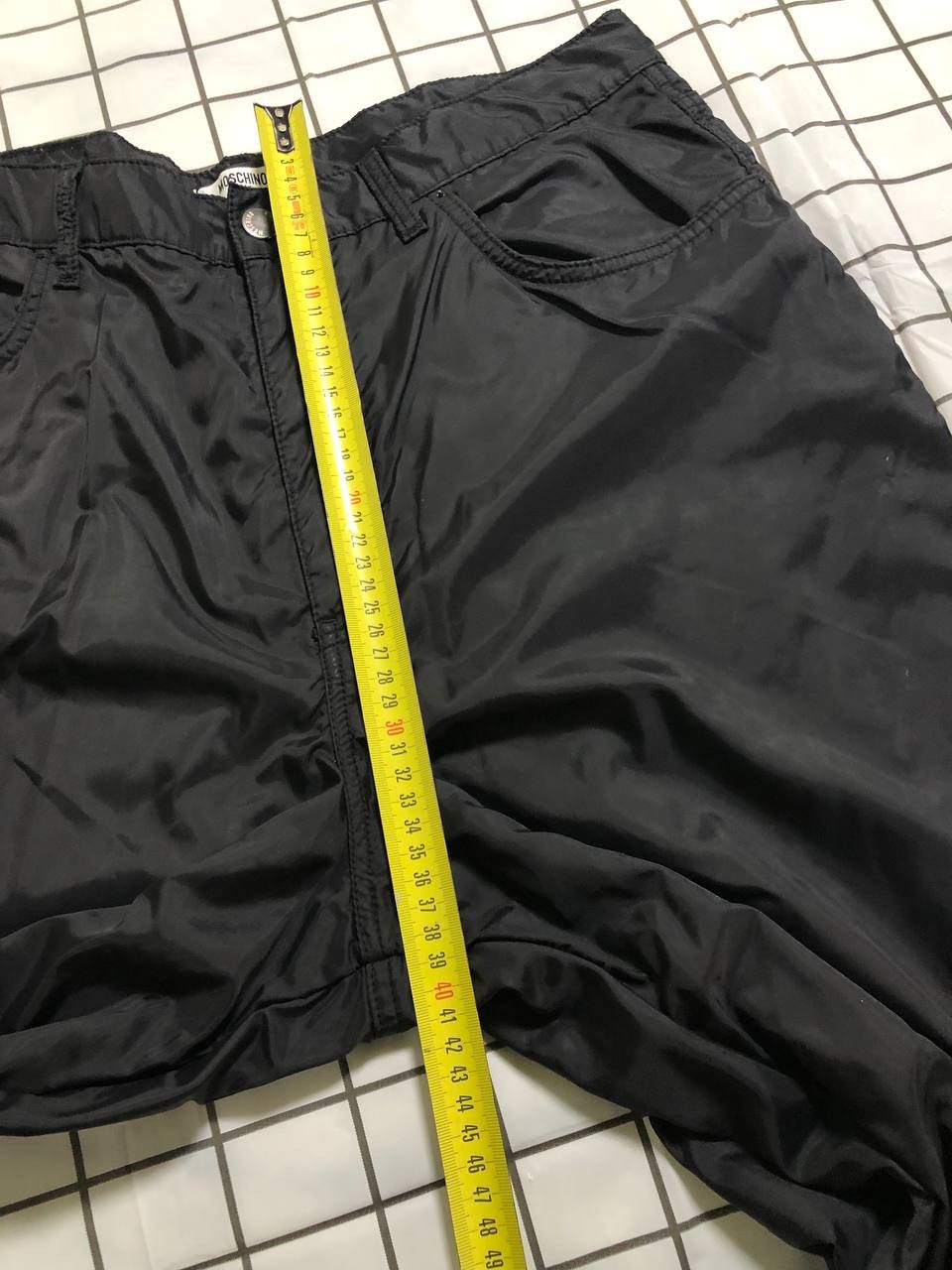 Moschino DESIGNER VINTAGE MOSCHINO Black High Waist Belted Pants Size US 36 / EU 52 - 6 Thumbnail