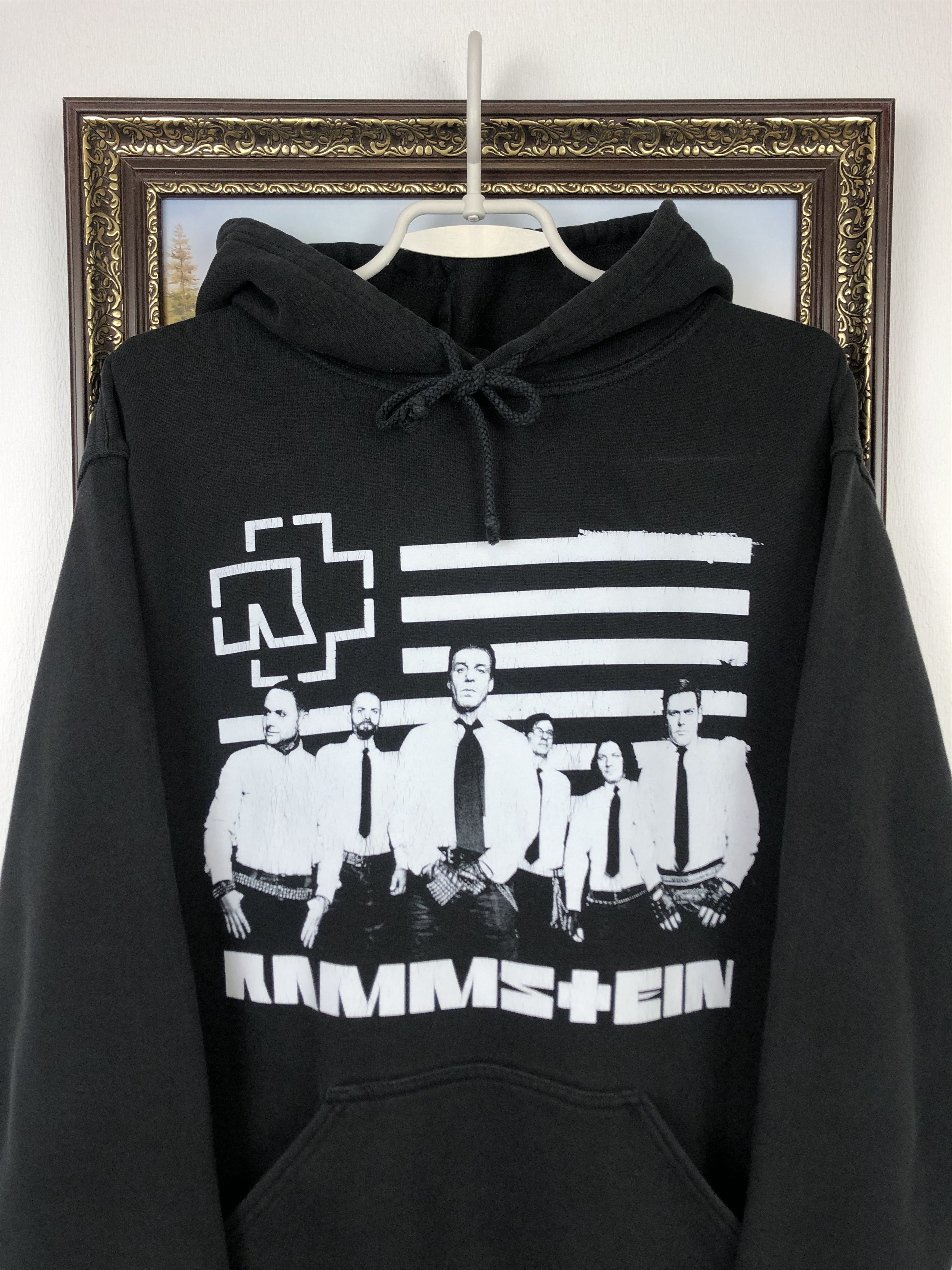 Vintage Vintage Rammstein Band Hoodie Over Print Jacket Mens Tee Size US M / EU 48-50 / 2 - 2 Thumbnail