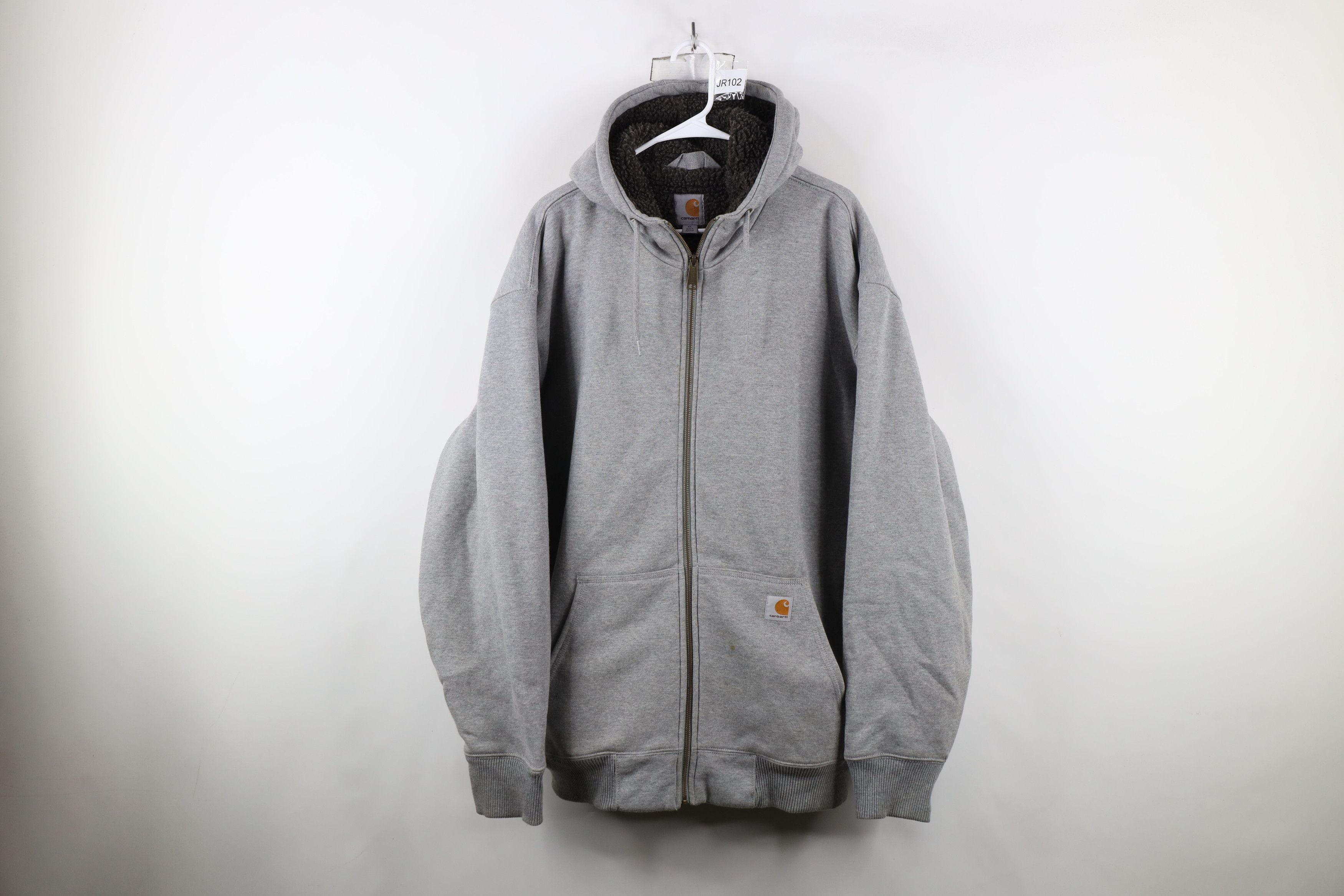 Carhartt × Vintage Vintage Y2K Carhartt Fleece Lined Hoodie Sweatshirt Jacket Size US XL / EU 56 / 4 - 1 Thumbnail
