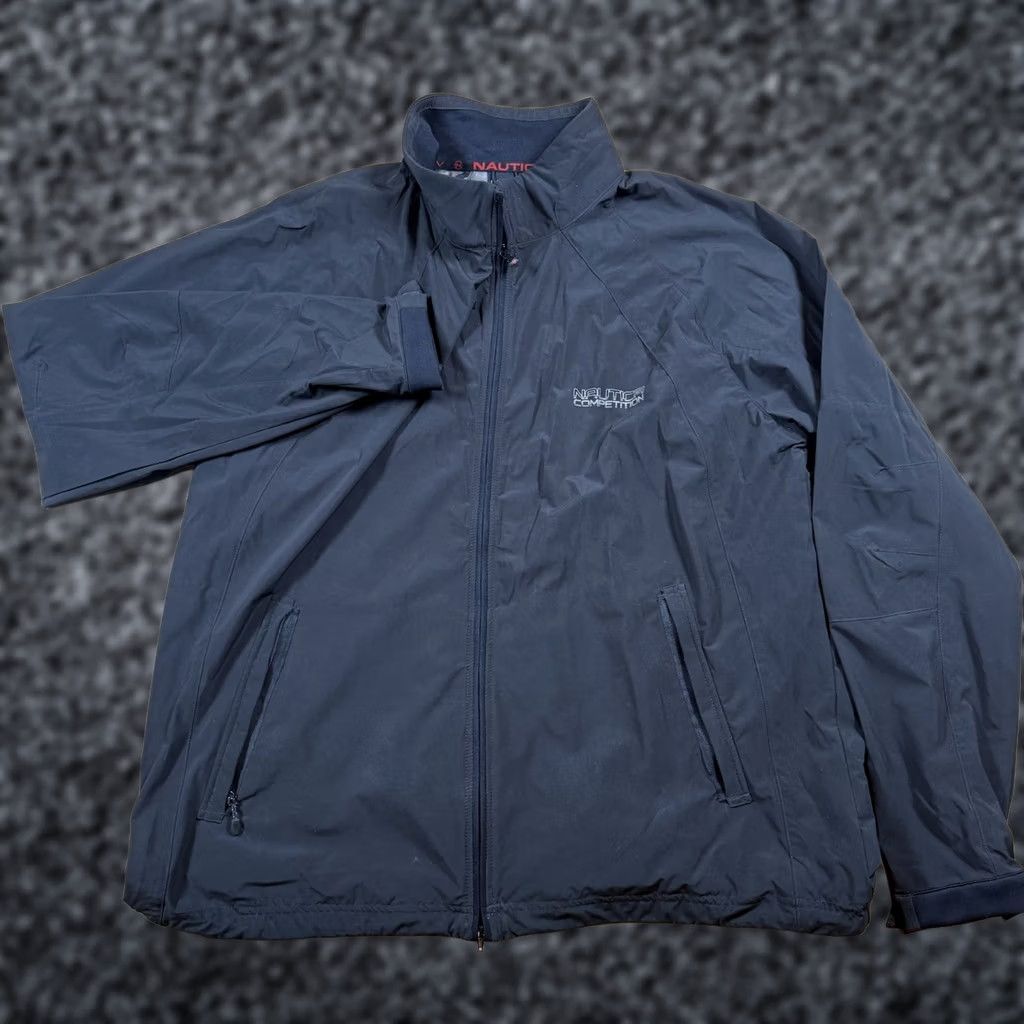 Nautica VINTAGE Nautica Competition Jacket Windbreaker Mens XL Black Full Zip Sailing Size US XL / EU 56 / 4 - 1 Thumbnail