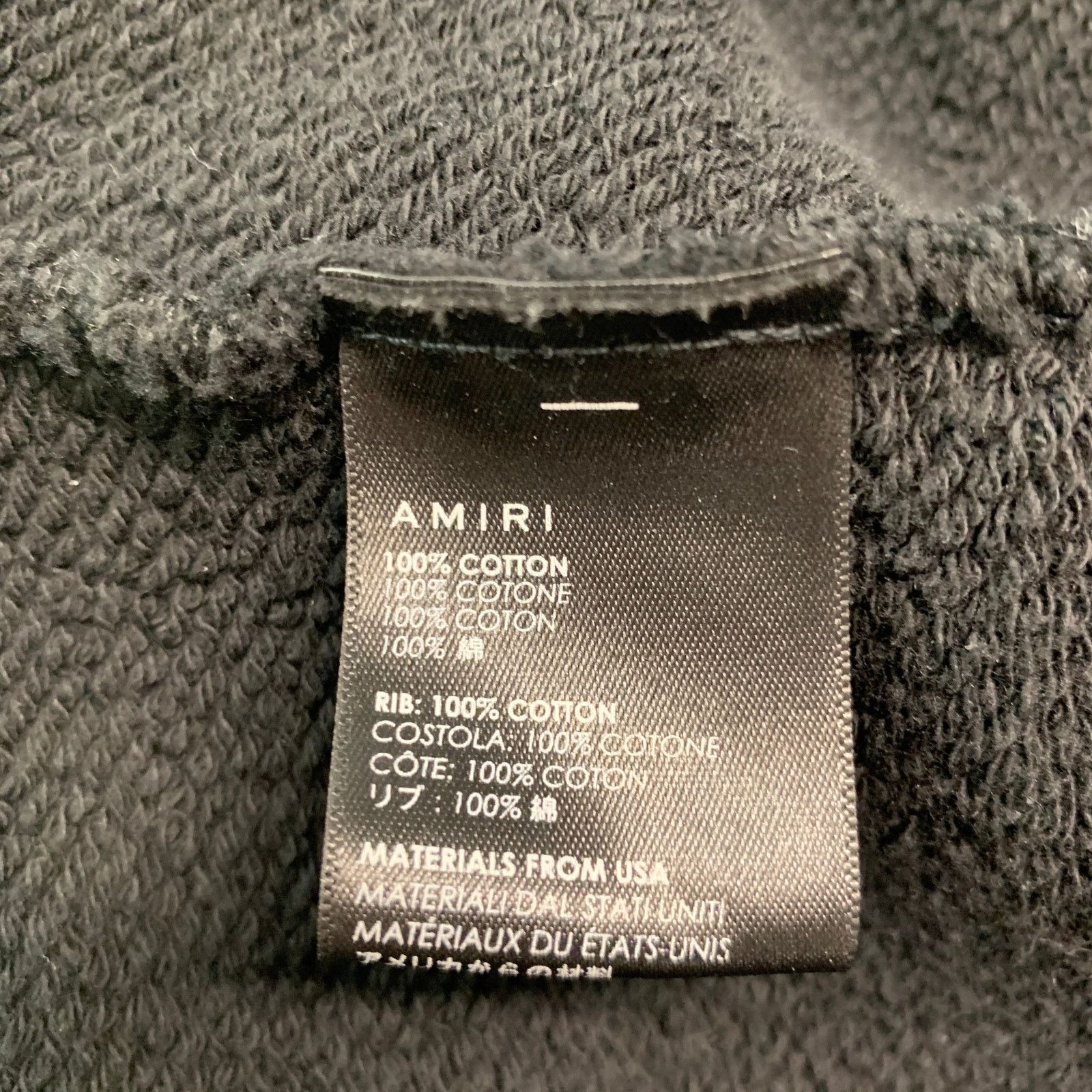 Amiri AMIRI Size XL Black Graphic Cotton Crew-Neck Sweatshirt Size US XL / EU 56 / 4 - 6 Thumbnail