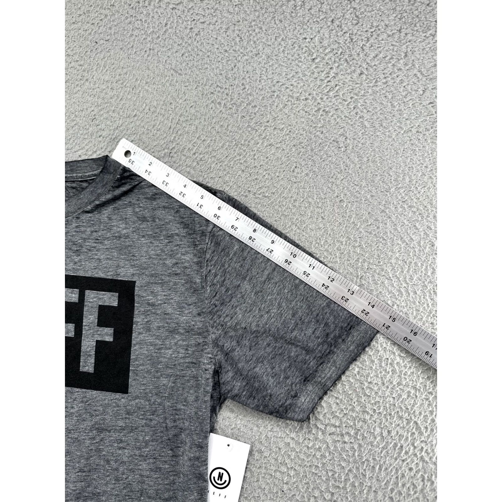 Spell Neff Gray Spell Out T-Shirt Tee Skater Streetwear Shirt L Men Logo Graphic Print Cotton Size US L / EU 52-54 / 3 - 7 Thumbnail