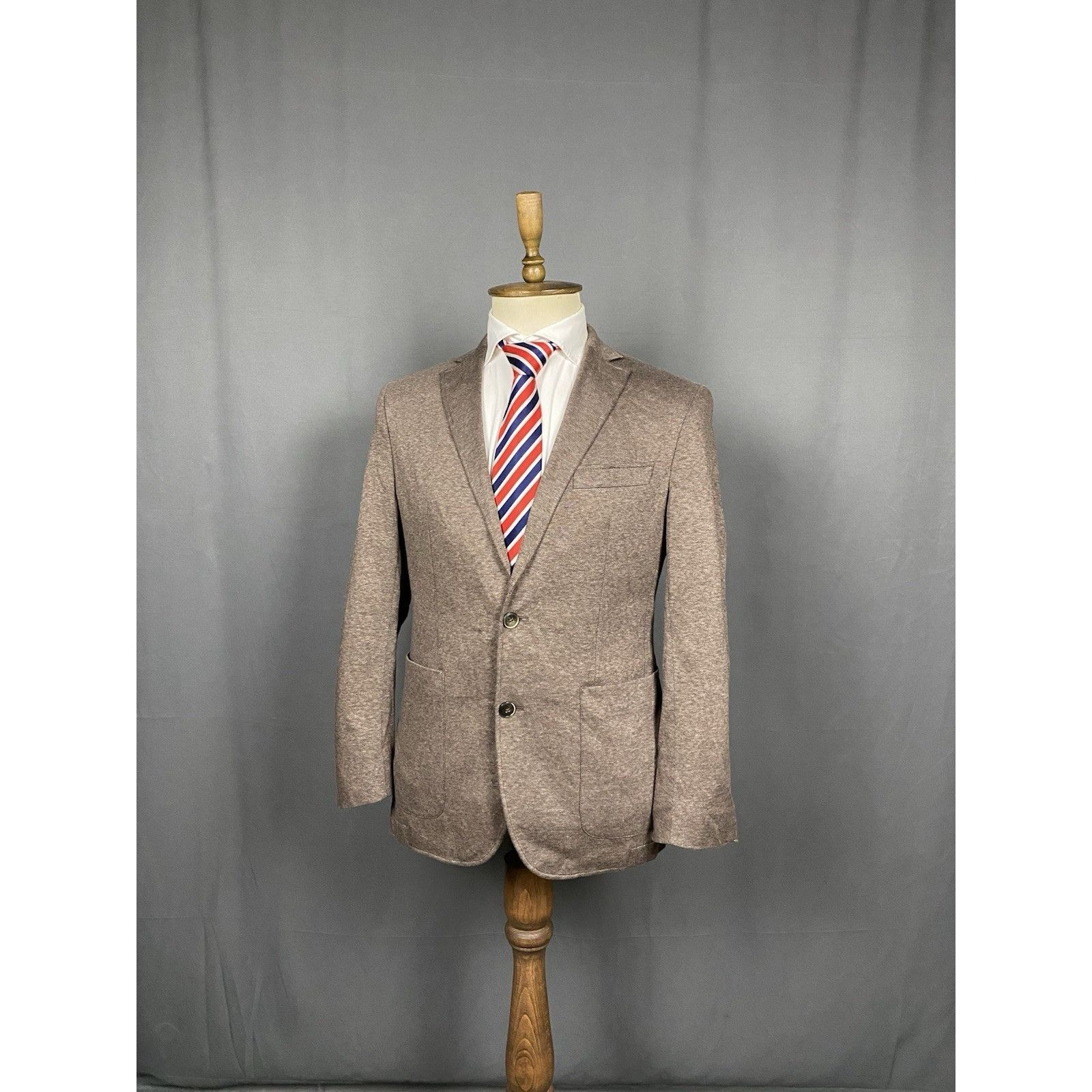 Hackett MINT! Hackett Men's Brown Summer Blazer Sportcoat Jacket Siz Size 40R - 2 Thumbnail