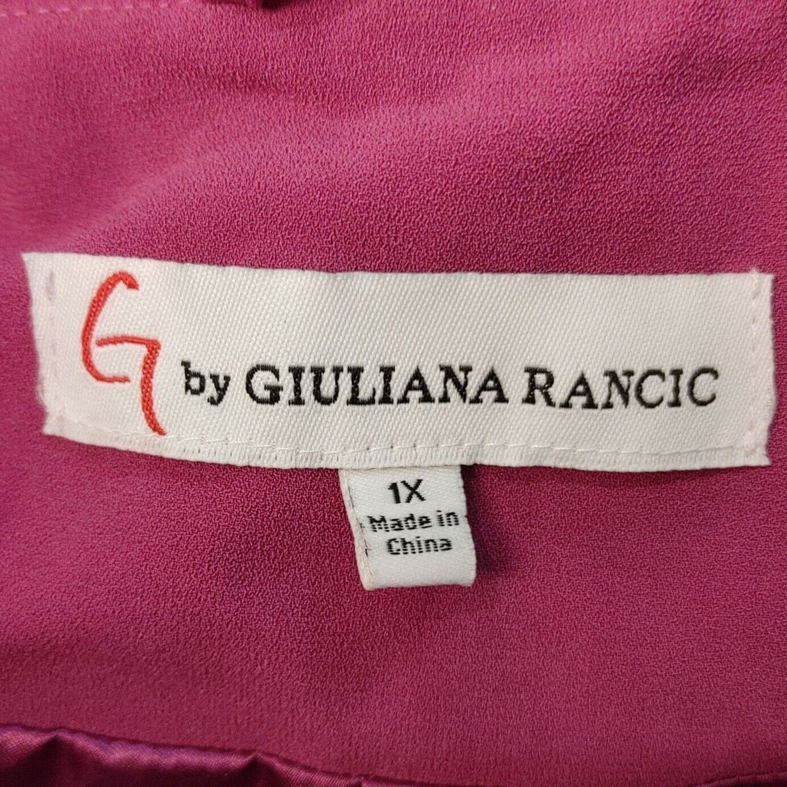 Other Giuliana Rancic Women's Red Open Front Blazer Jacker 1X Size XL / US 12-14 / IT 48-50 - 3 Thumbnail