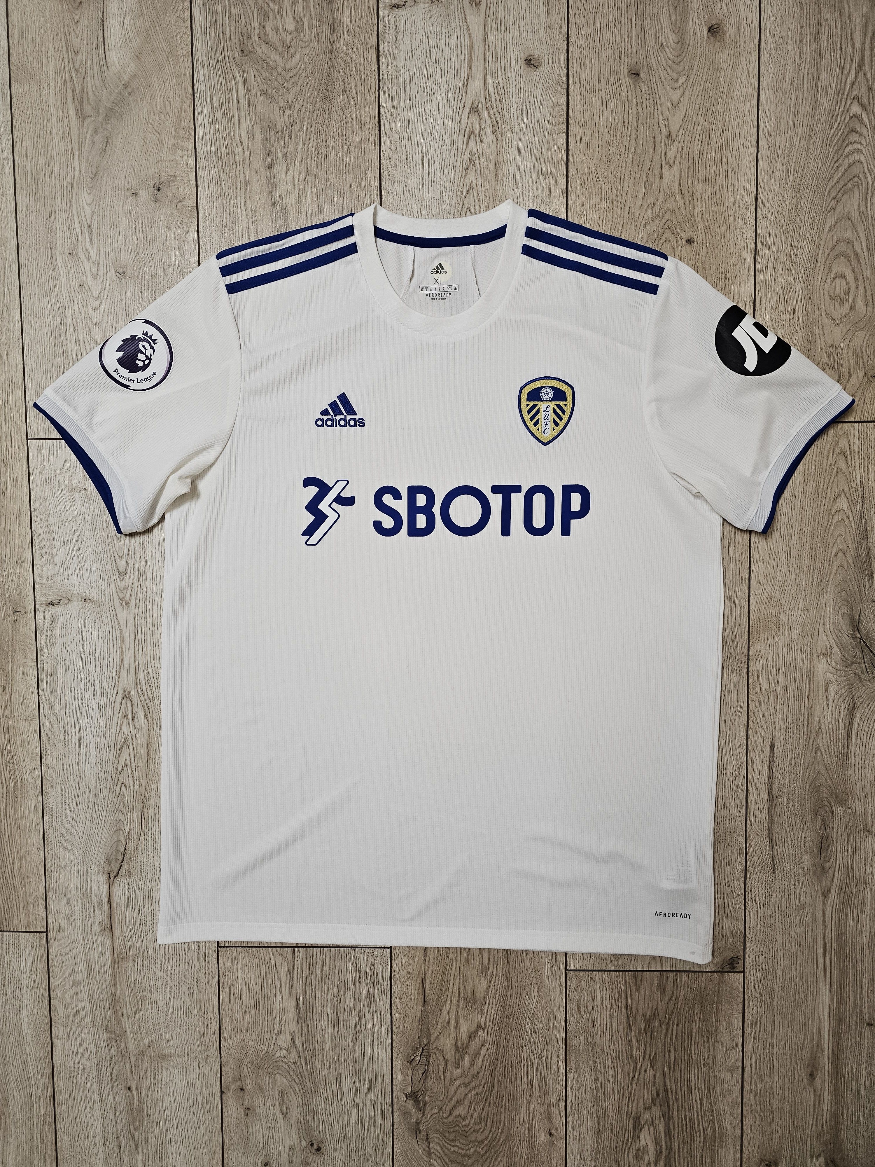 Adidas LEEDS UNITED 2020 2021 HOME FOOTBALL SHIRT SOCCER JERSEY Size US XL / EU 56 / 4 - 1 Thumbnail